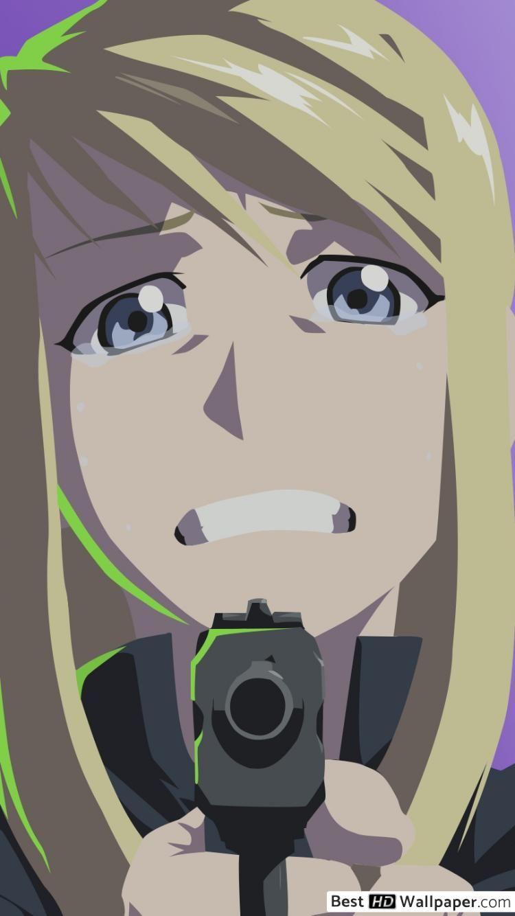750x1334 Fullmetal Alchemist Rockbell Pointing Gun on Someone