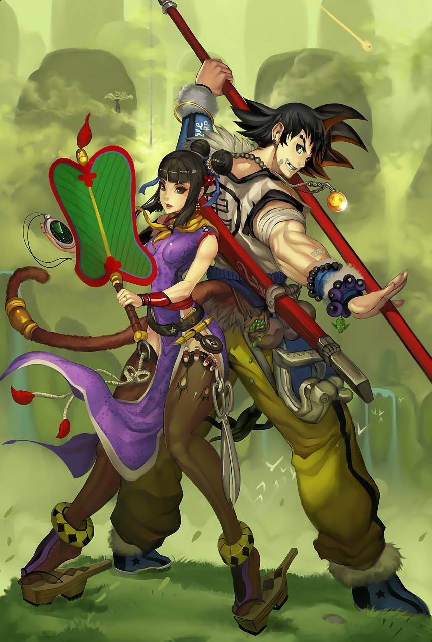 861x1280 Goku and Milk wallpaper