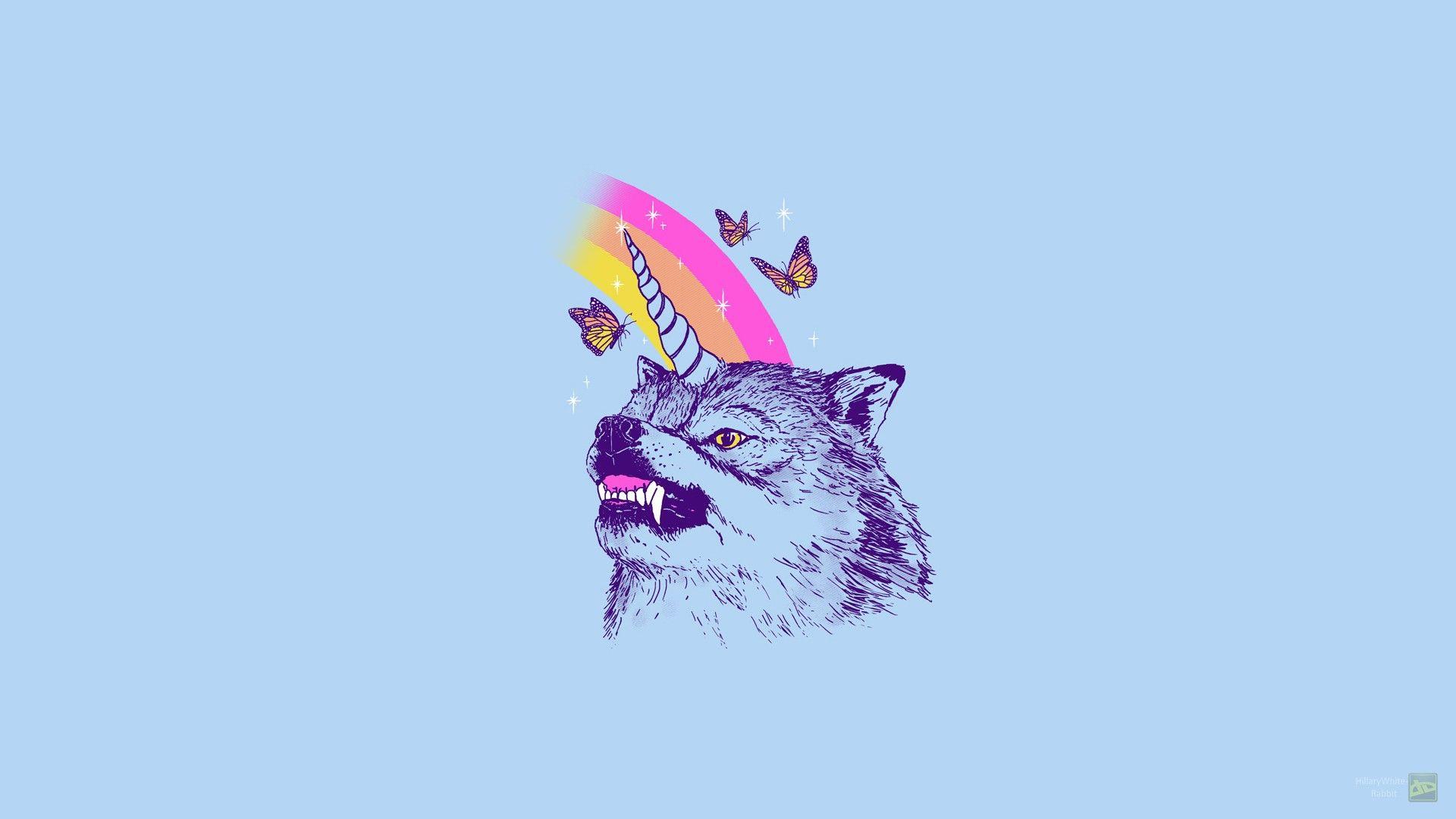 1920x1080 Wallpaper : illustration, animals, butterfly, cartoon, simple, LSD
