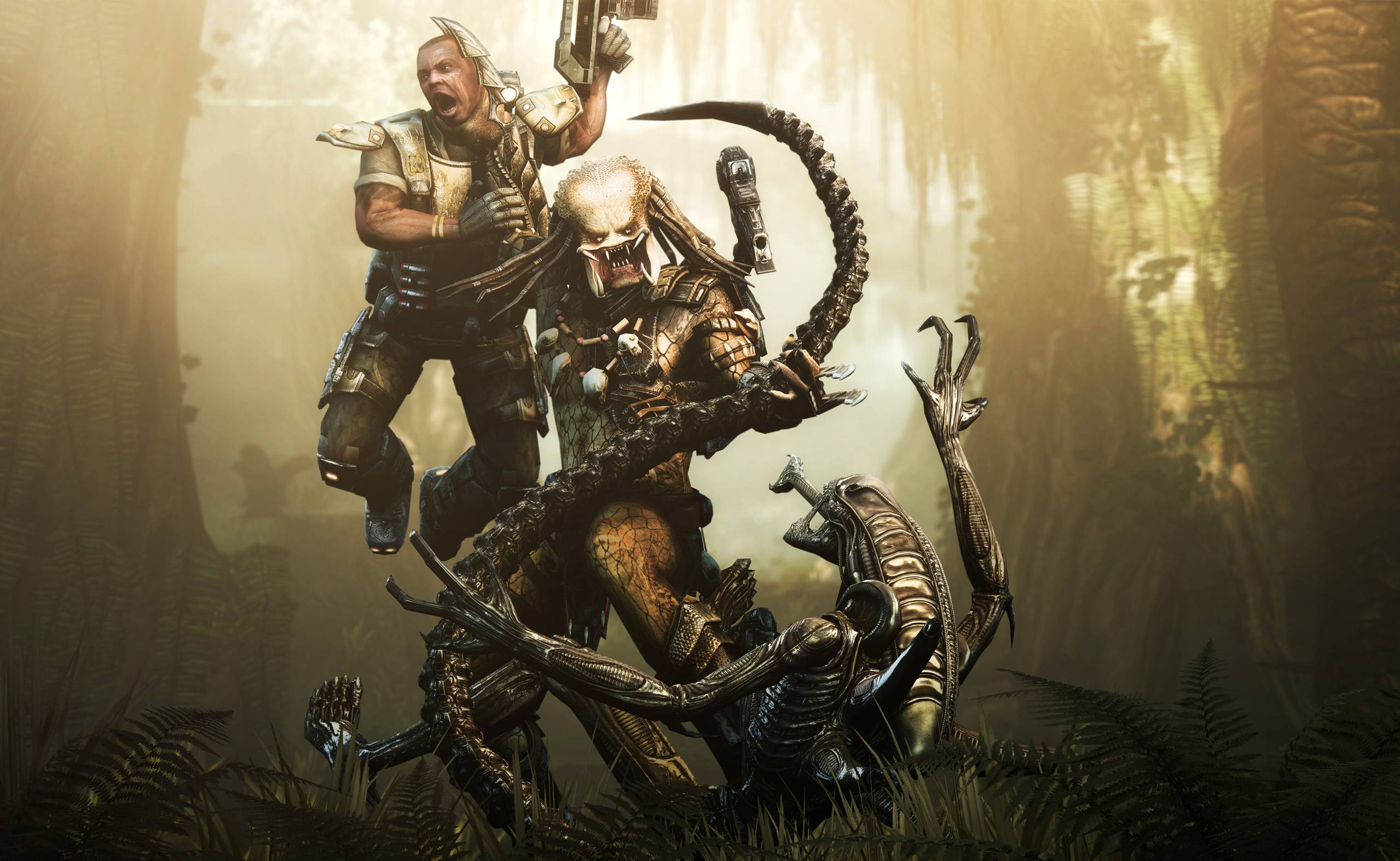 Predator In Alien Vs Predator Game Desktop Wallpaper Wallpaper  फट शयर