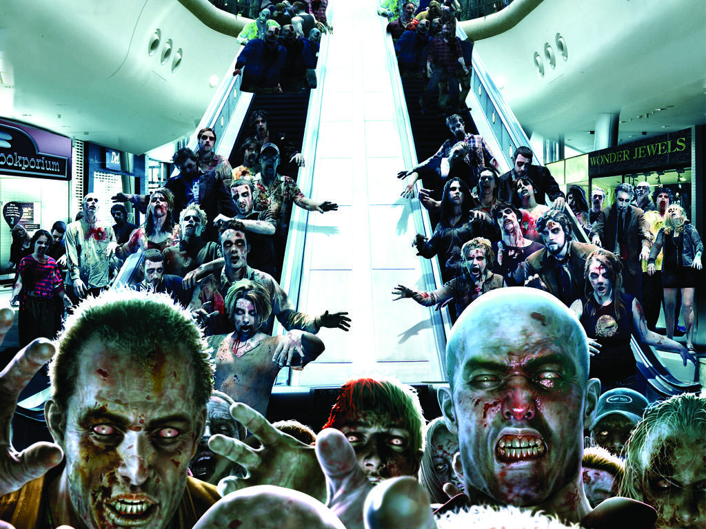 1024x768 Dead Rising Escalator. Capcom