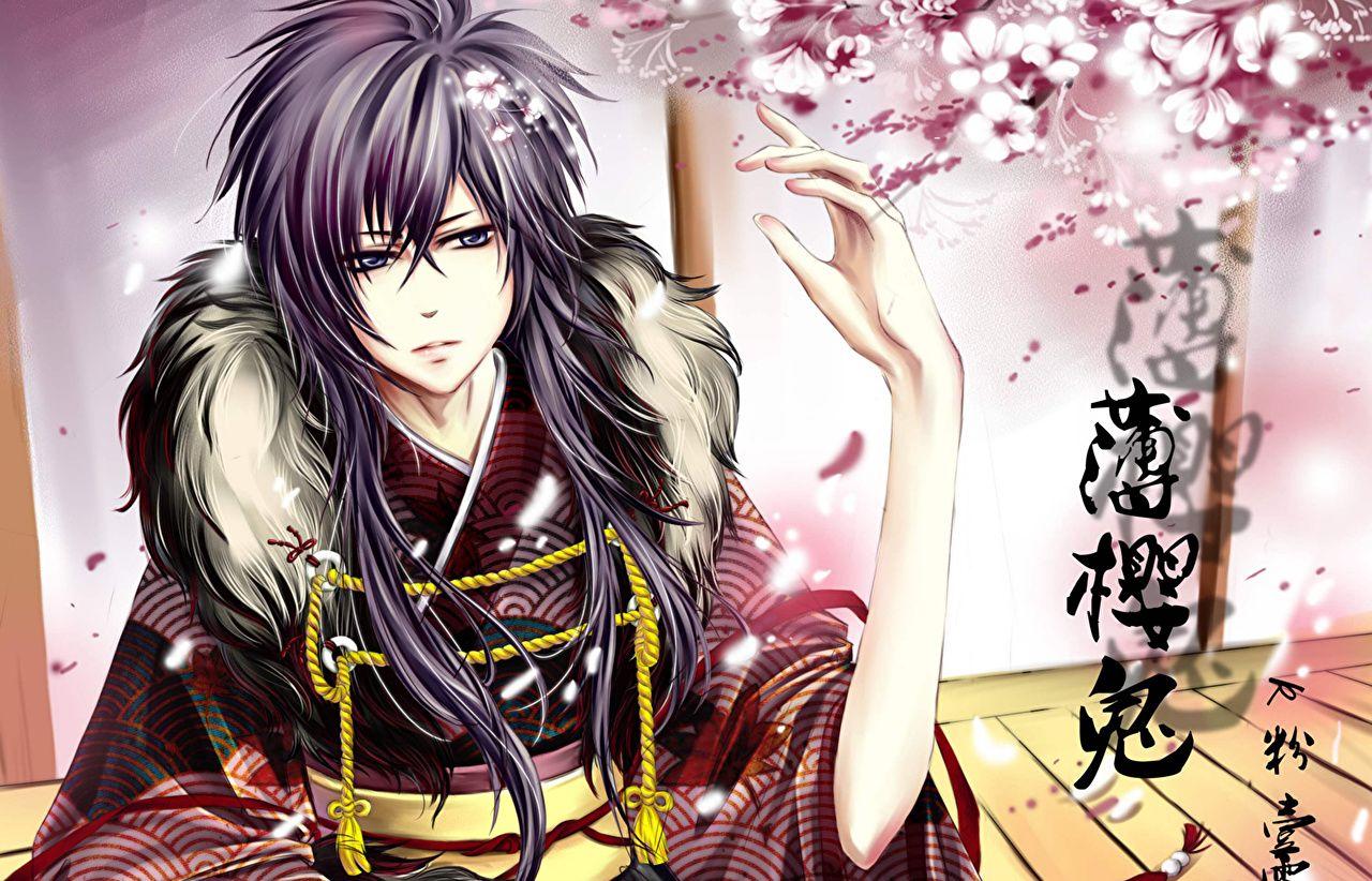1280x822 Hakuouki Young man Saitou Hajime Anime