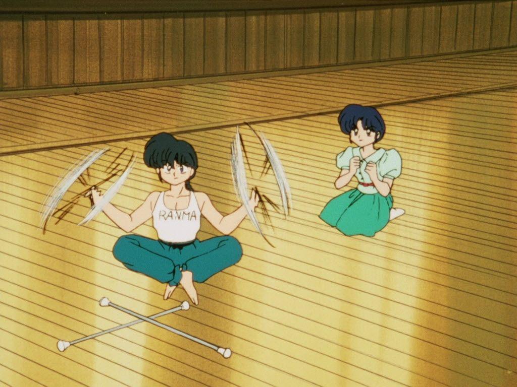 1024x768 Akane Tendo Image Ranma And Akane In The Dojo HD Wallpaper