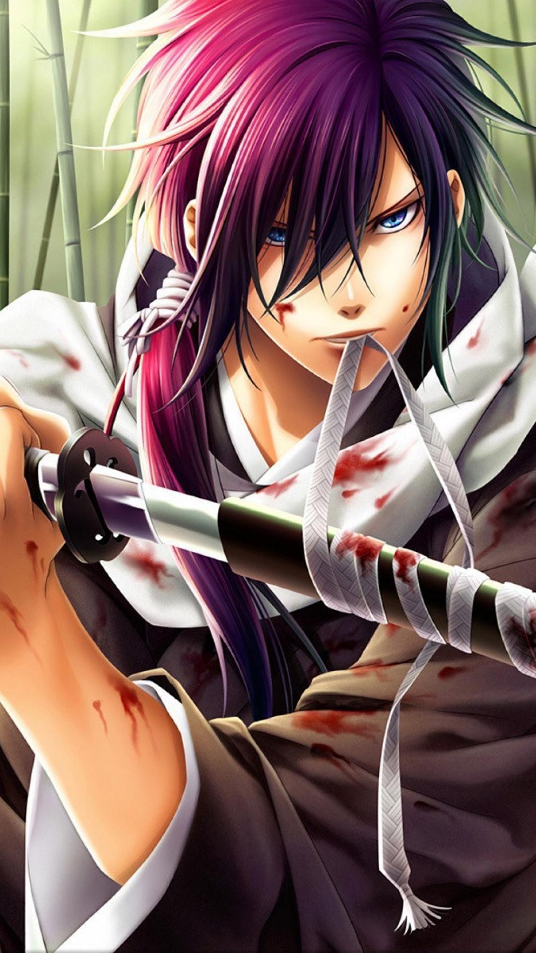 1080x1920 SimplyWallpaper.com: Hakuouki Shinsengumi Kitan Saito Hajime anime