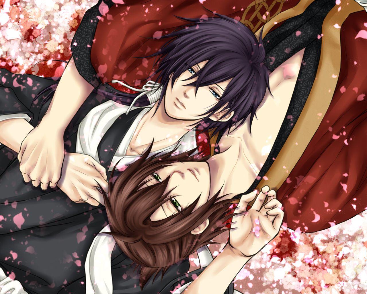1280x1024 Hakuouki Young man Saitou Hajime Anime
