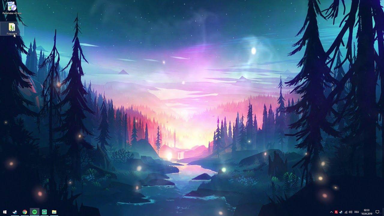 1280x720 Firewatch Desktop Engine / Rainmeter Skin. Desktop wallpaper, Firewatch, Wallpaper