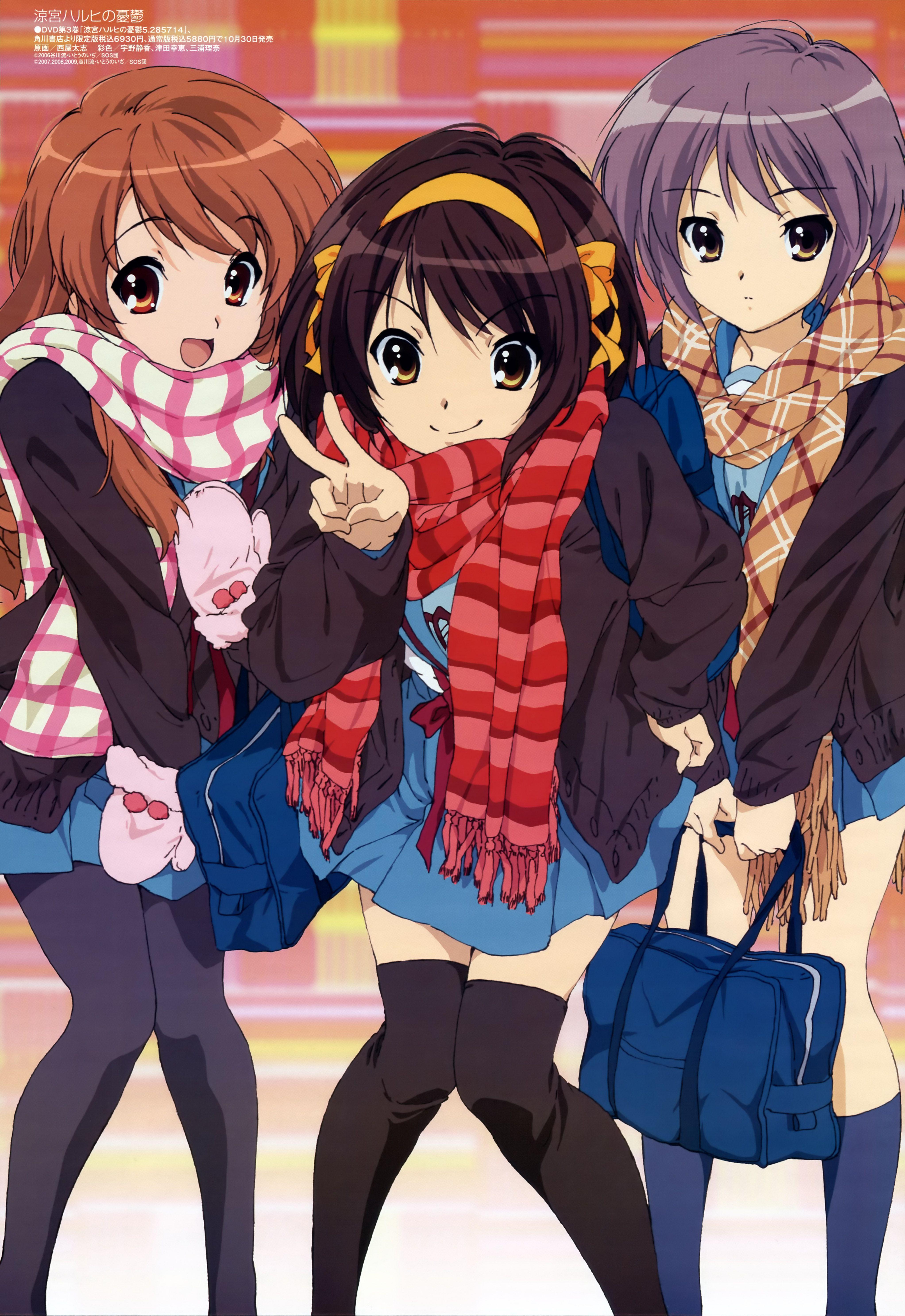 4089x5944 Suzumiya Haruhi no Yuuutsu The Melancholy Of Haruhi Suzumiya