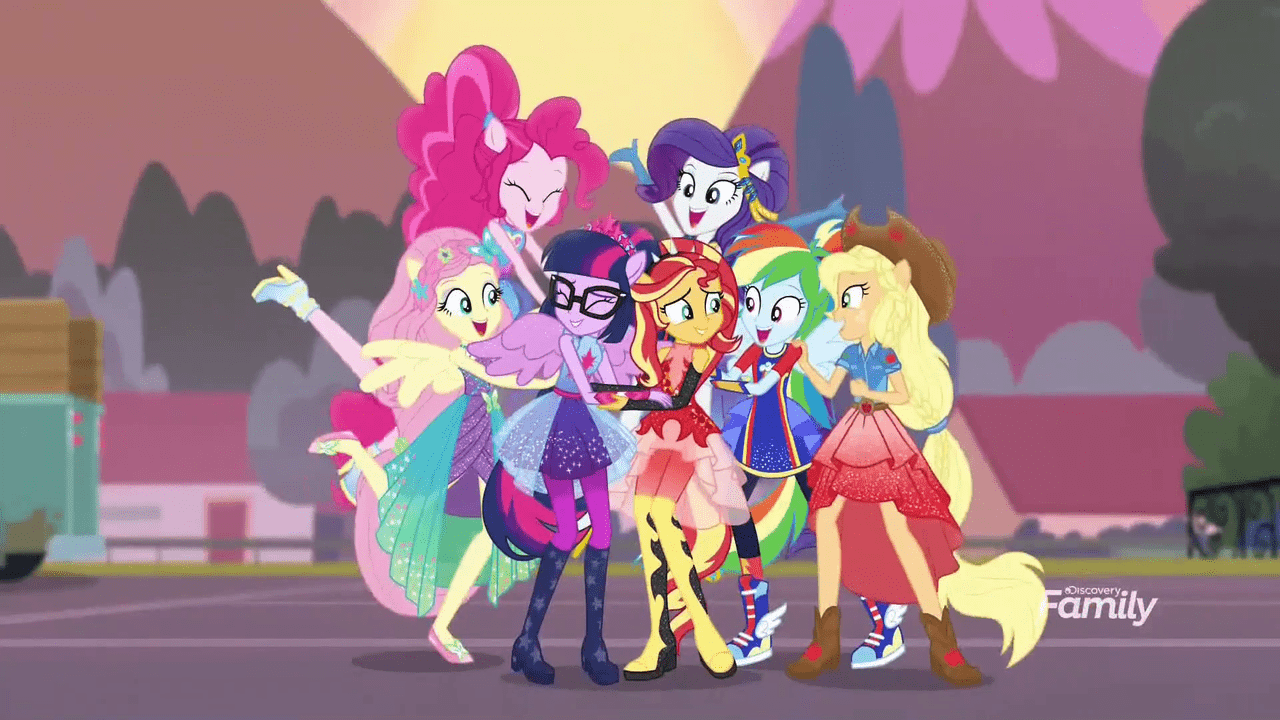 1280x720 EQG desktop wallpaper. Equestria girls
