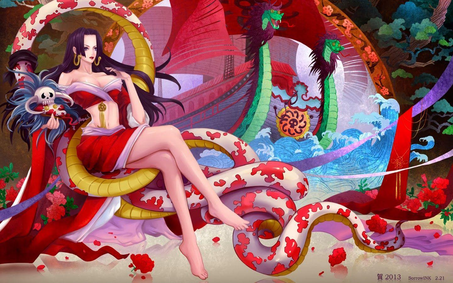One Piece Boa Hancock Wallpapers Top Free One Piece Boa Hancock Backgrounds Wallpaperaccess 