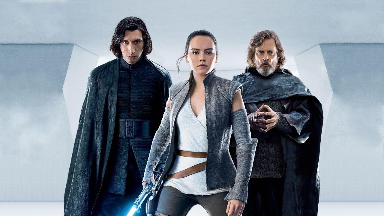1280x720 Wallpaper Star Wars: The Last Jedi, Rey, Daisy Ridley, Adam Driver