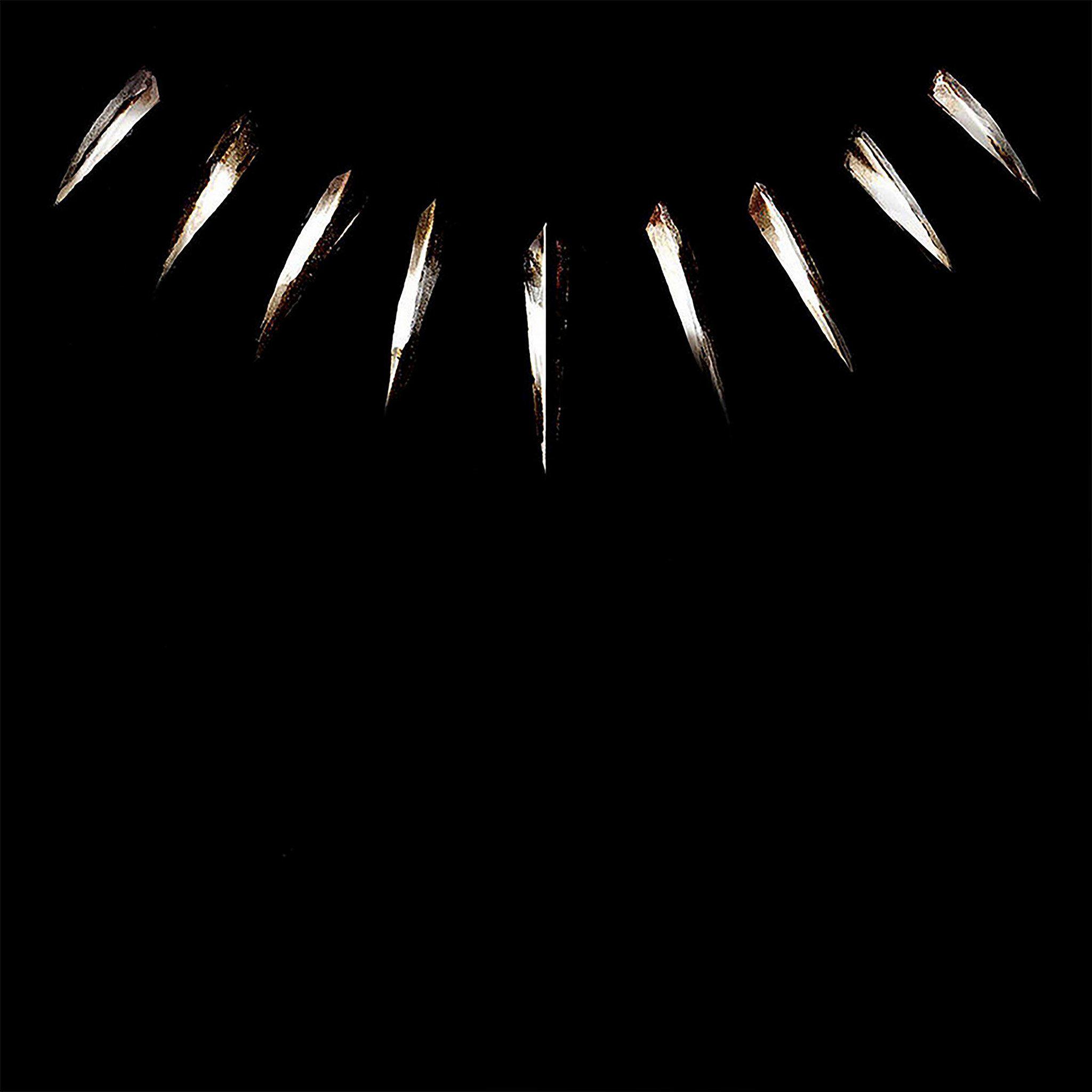 2048x2048 FreeiOS8.com. iPhone wallpaper. minimal simple black panther
