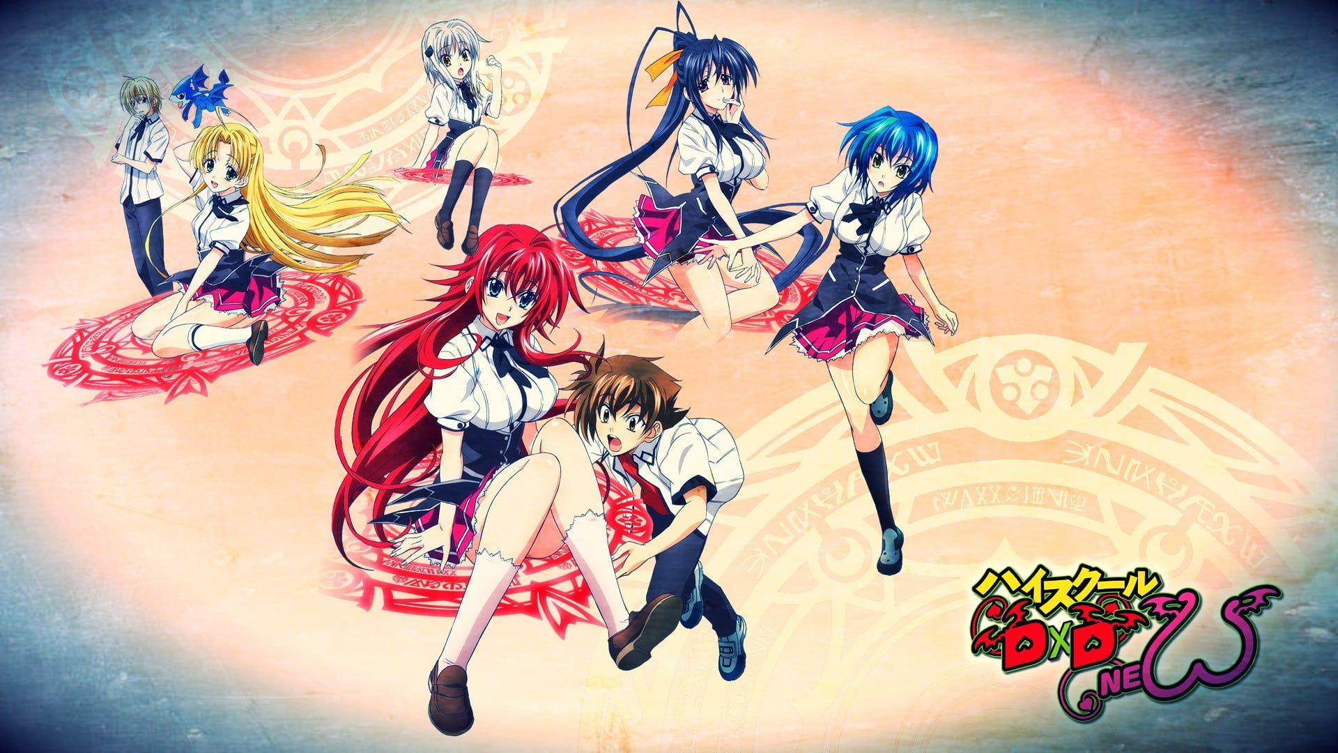 1920x1080 High School DxD illustration, High School DxD, Gremory Rias, Hyoudou Issei, Toujou Koneko HD wallpaper