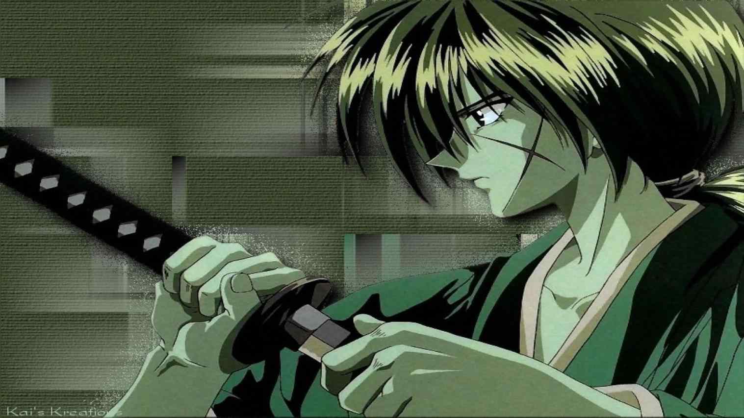1517x853 Long Hair Meiji Saito Hajime Rurouni Kenshin Wallpaper Swordsman