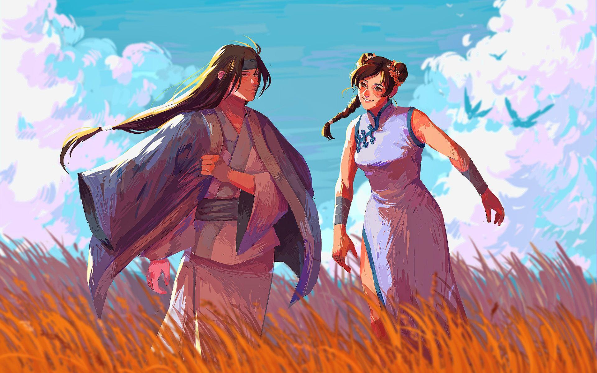 1920x1200 Tải xuống hình nền Neji Hyuga và Tenten, các nhân vật chính, Naruto