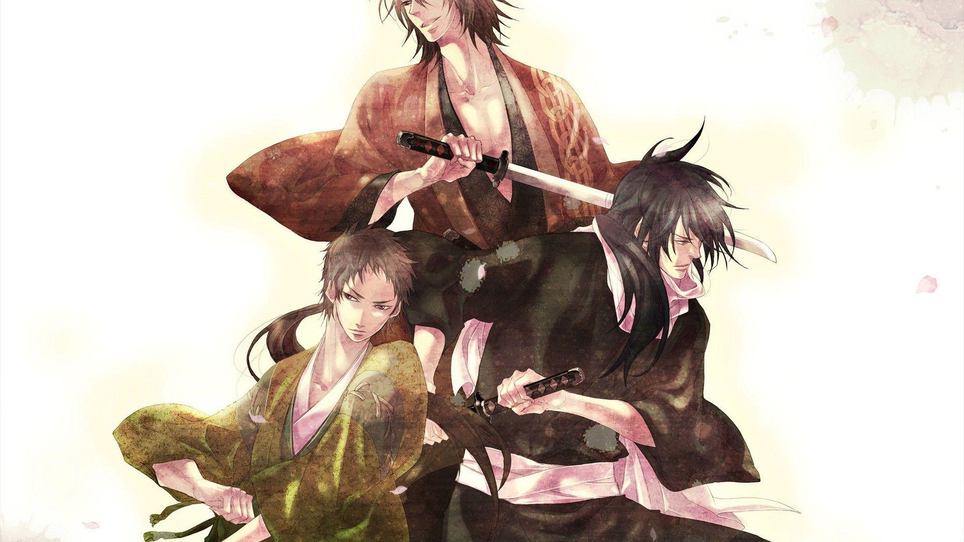 1920x1080 SimplyWallpaper.com: Hakuouki Shinsengumi Kitan Saitou Hajime anime