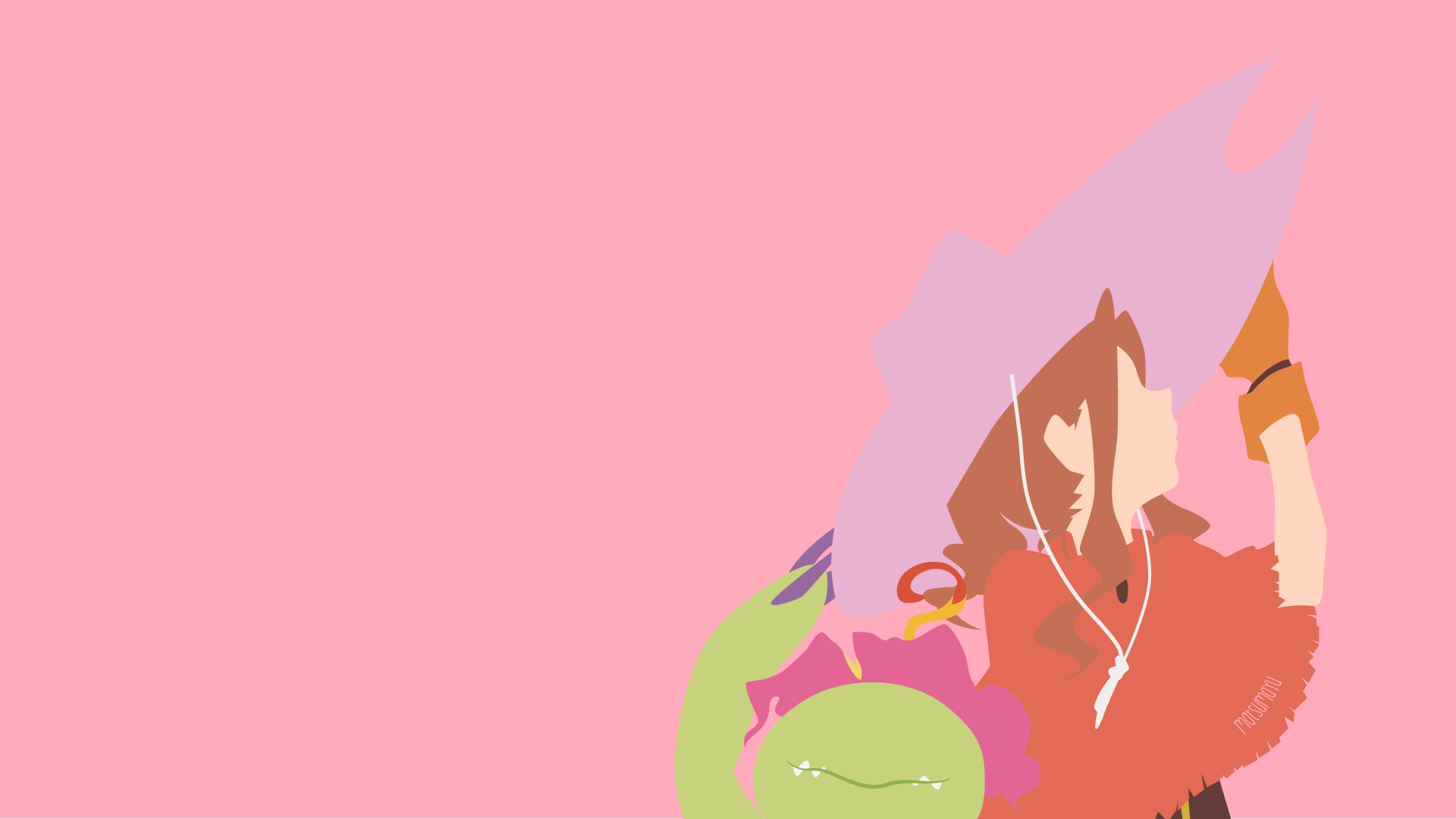 1920x1080 Download Palmon (Digimon) Mimi Tachikawa Anime Digimon HD Wallpaper