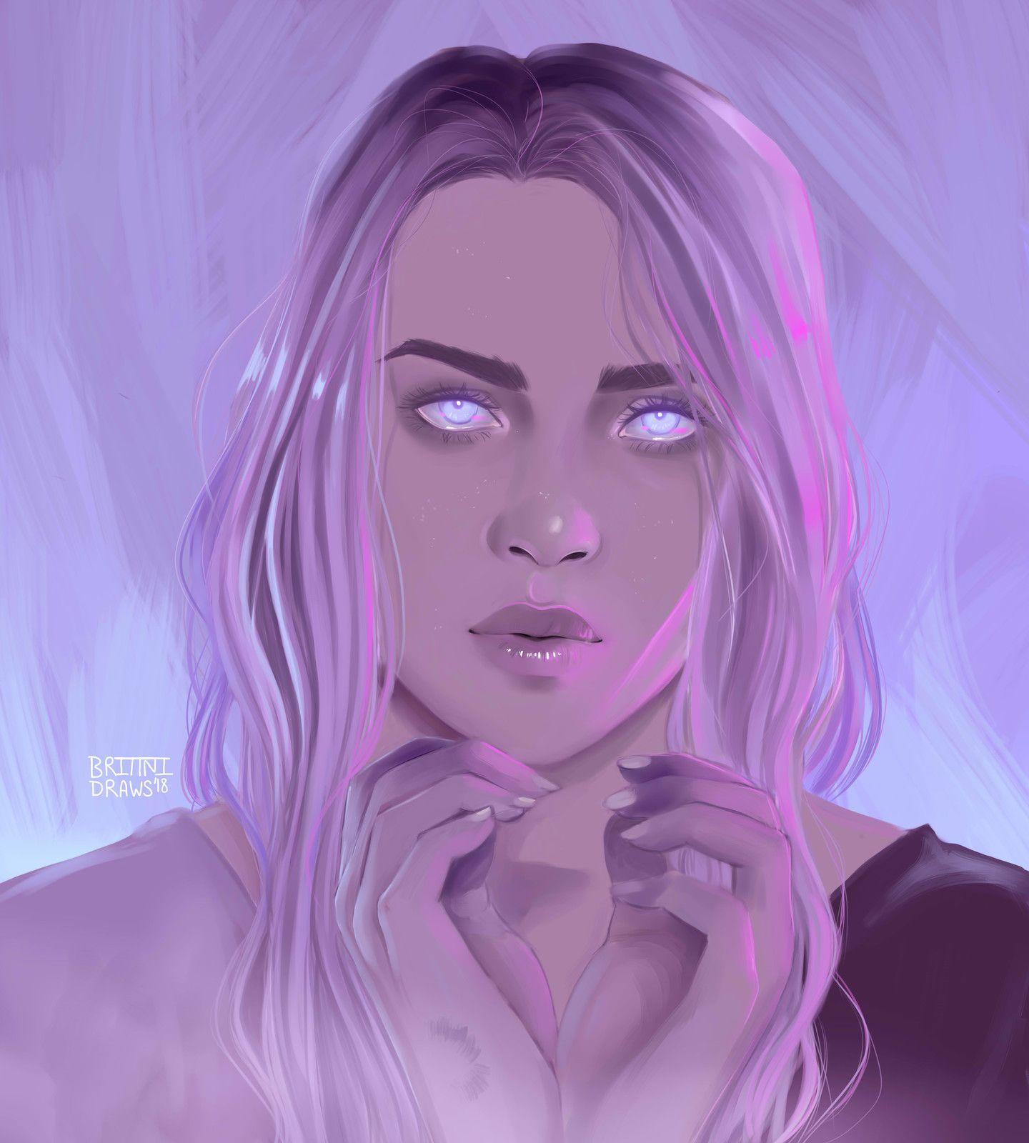 1440x1600 Billie Eilish Eyes Fanart, Brittni Jensen