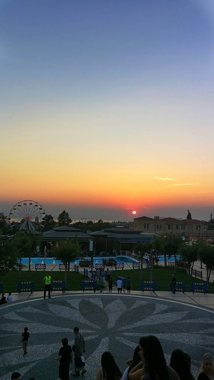 723x1280 Thessaloniki sunset wallpaper