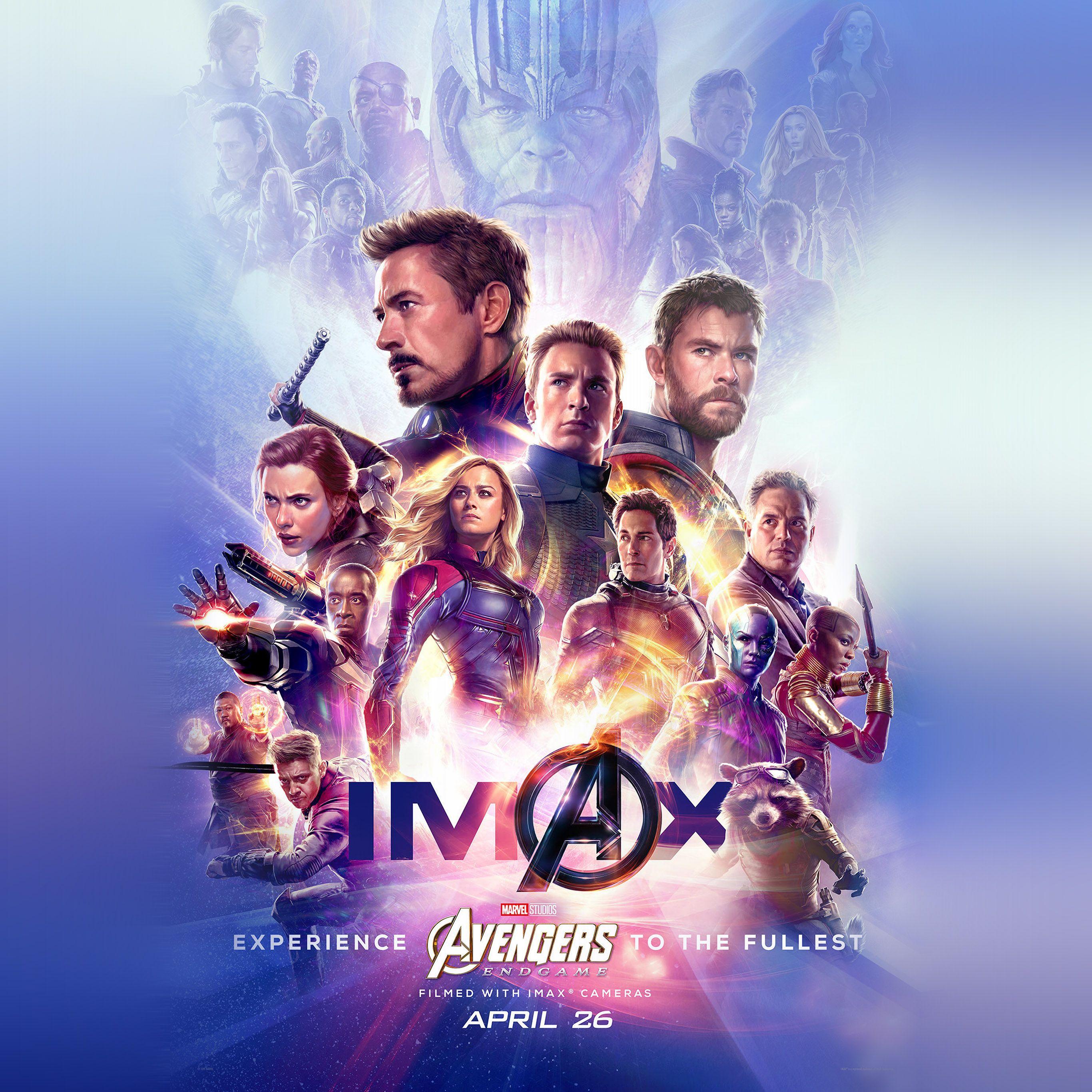 2732x2732 Marvel Poster Avengers Endgame Film Comic Art Hình nền