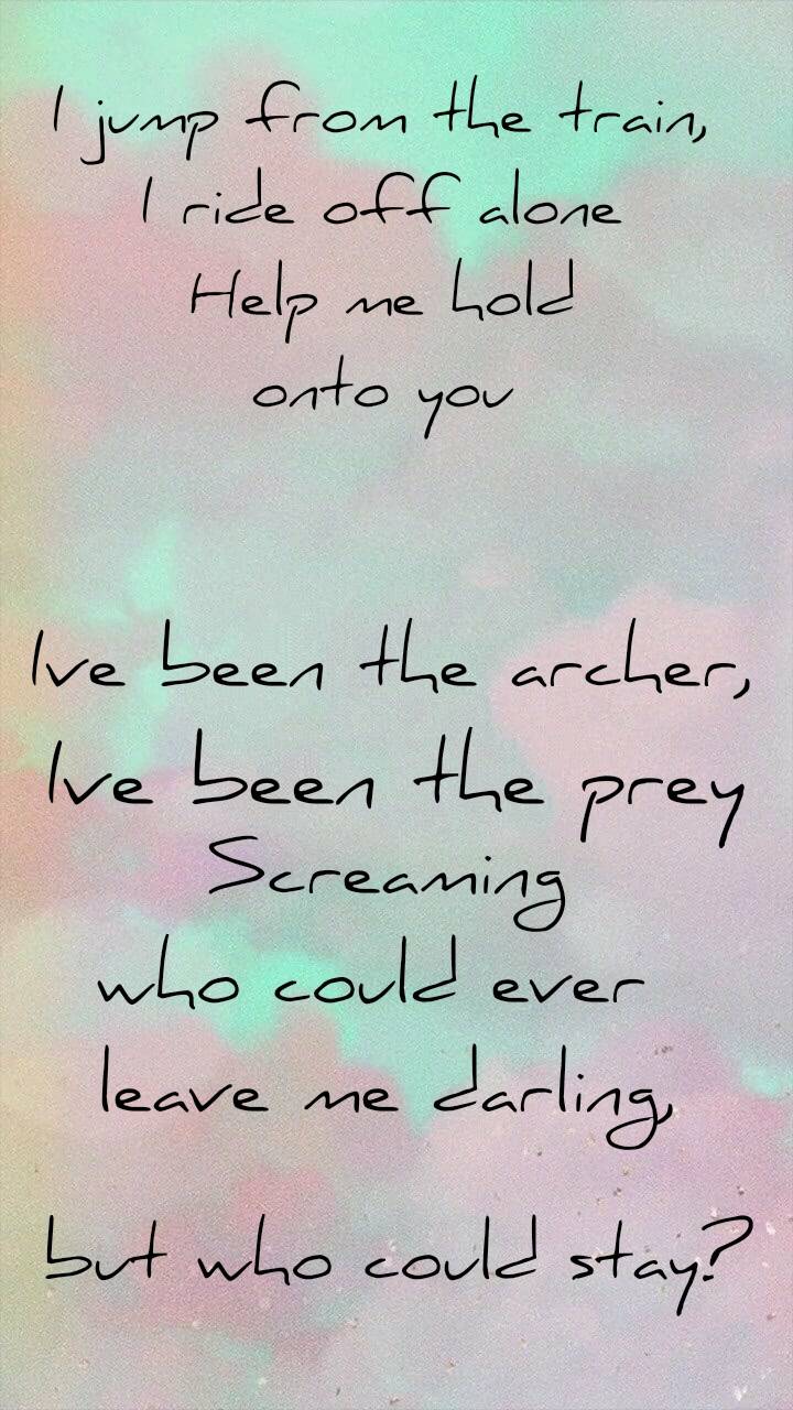 720x1280 Archer lyrics wallpaper