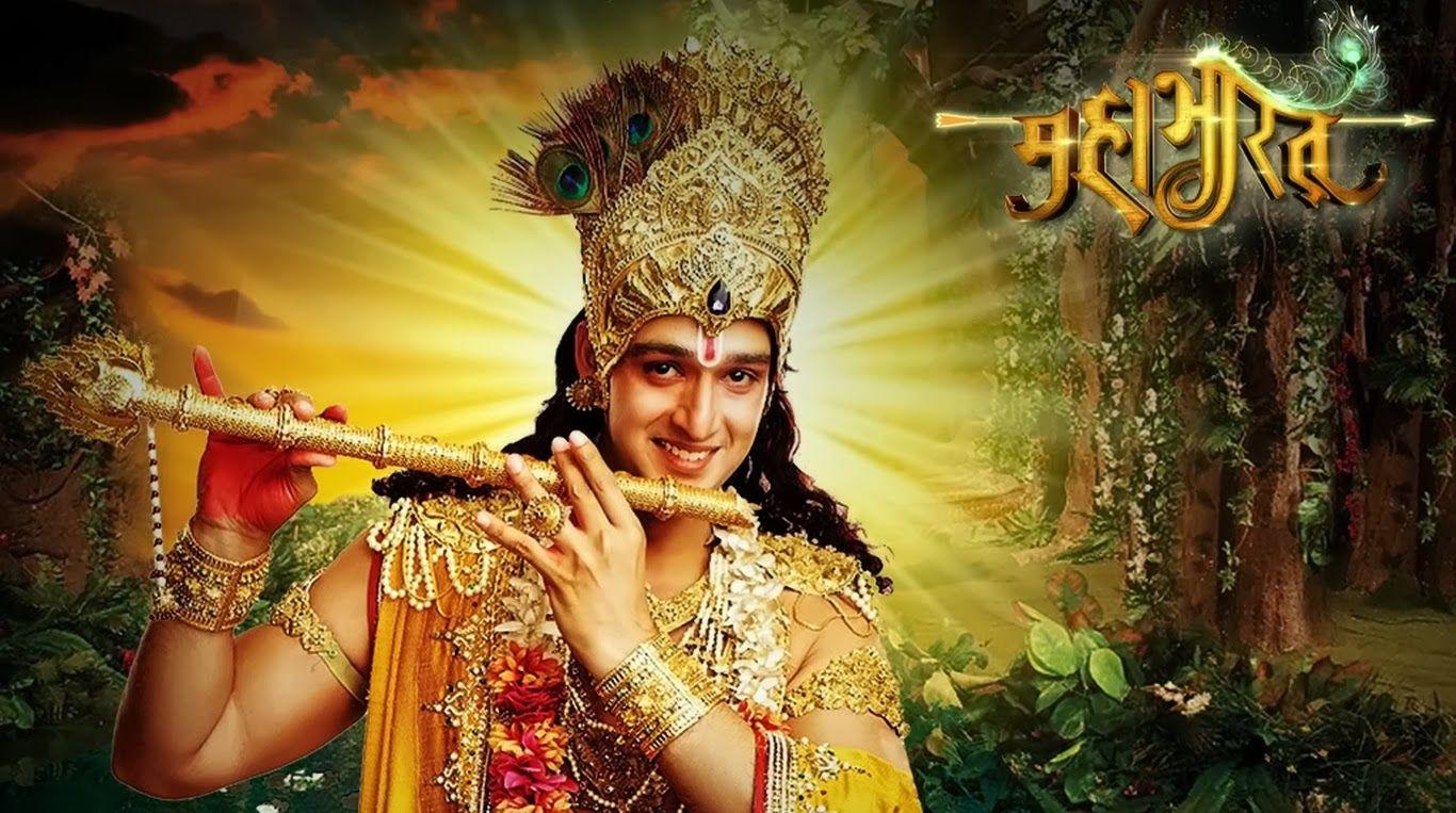 1366x763 Shri Krishna In Mahabharat Star Plus Serials HD Wallpaper HD