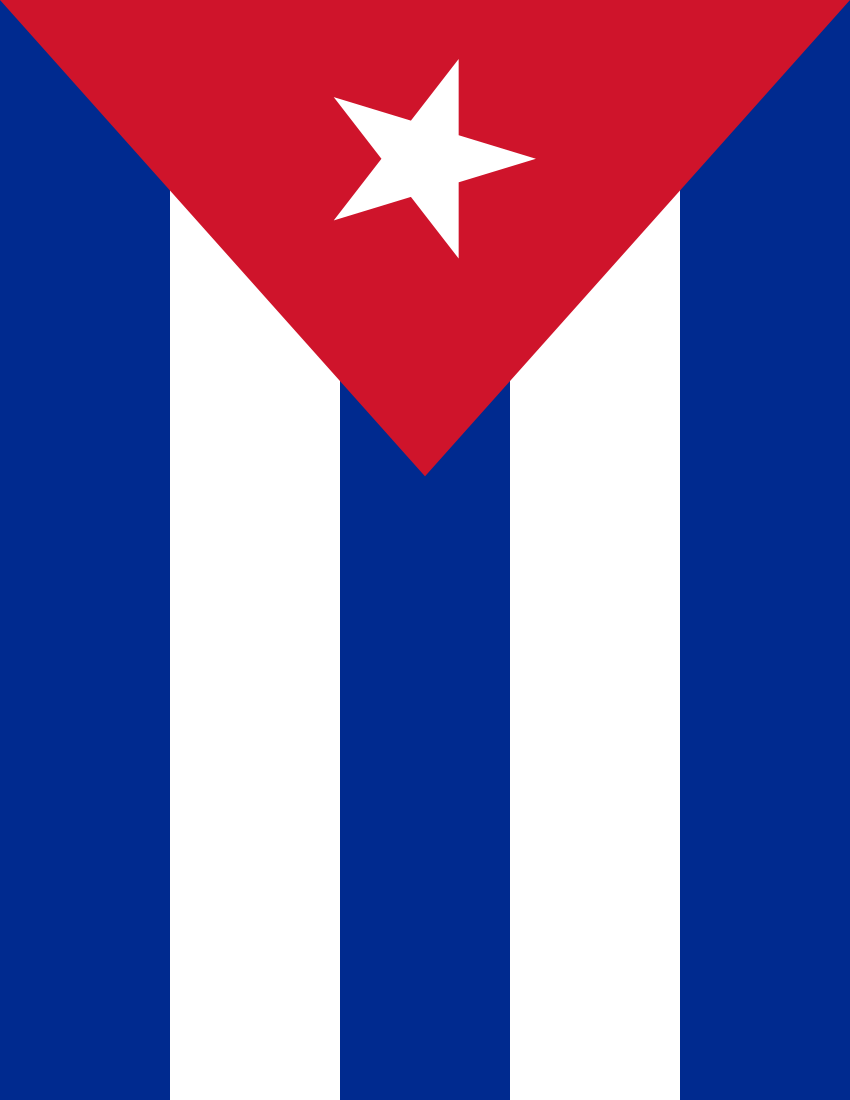 850x1100 Cuba Flag Full Page - Flags Countries C Cuba Cuba_flag_full_page