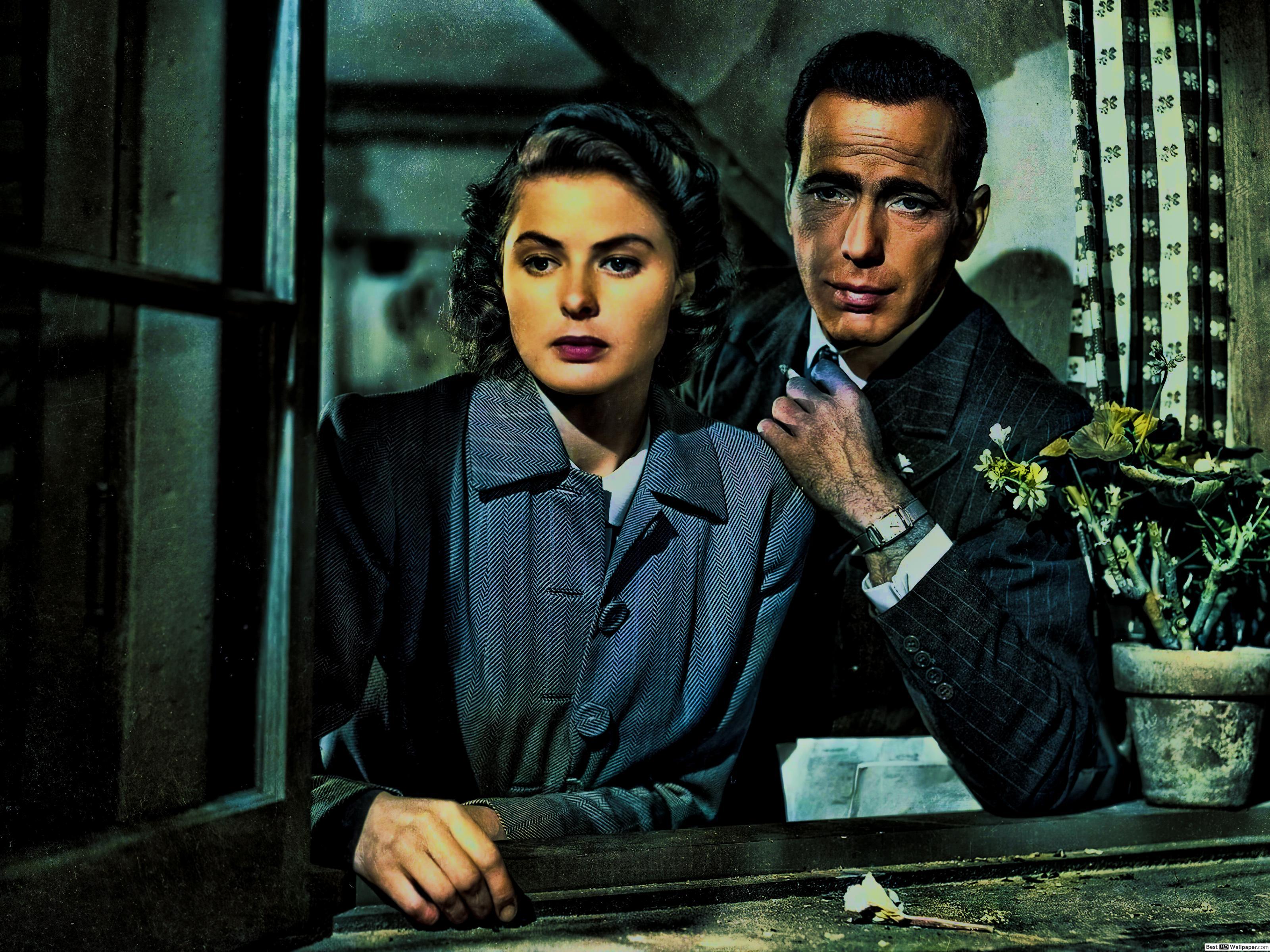 3200x2400 Casablanca movie 8K 4K Humphrey Bogart & Ingrid Bergman HD