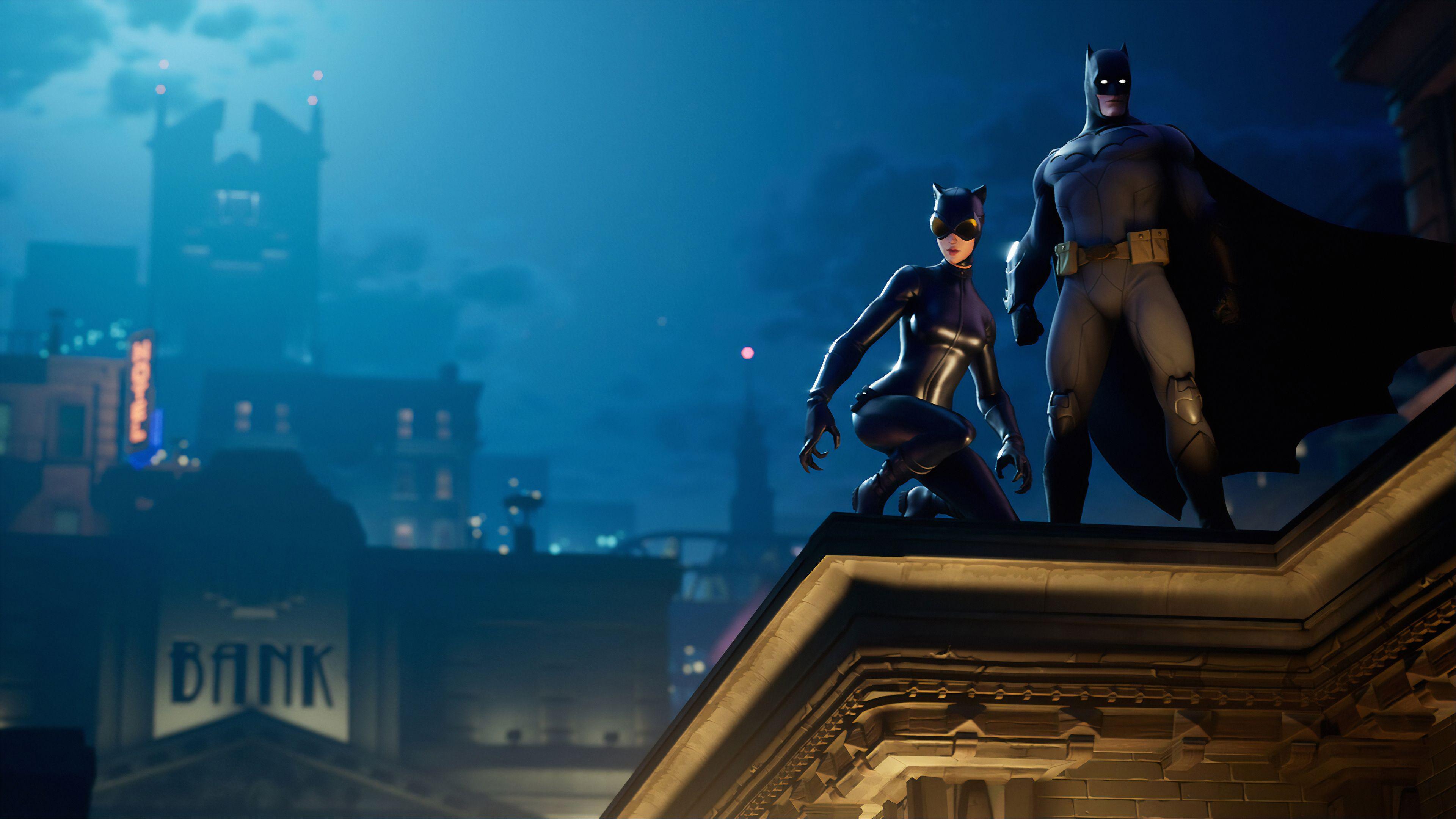 3840x2160 Wallpaper 4k Fortnite 2019 Batman Catwoman 4k Wallpaper, Batman