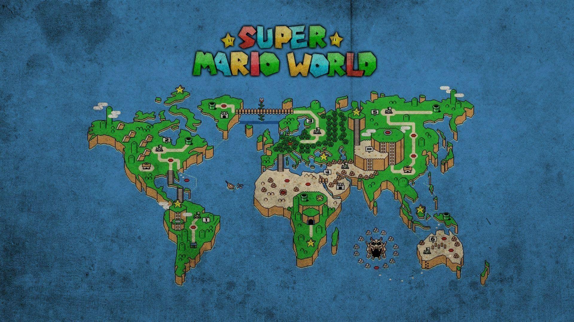 Super mario world карта