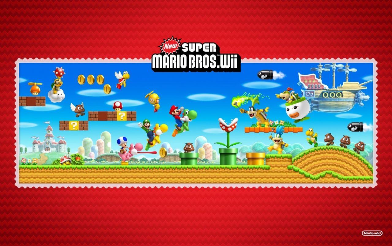 1280x804 New Super Mario Bros. WII wallpaper. New Super Mario Bros. WII