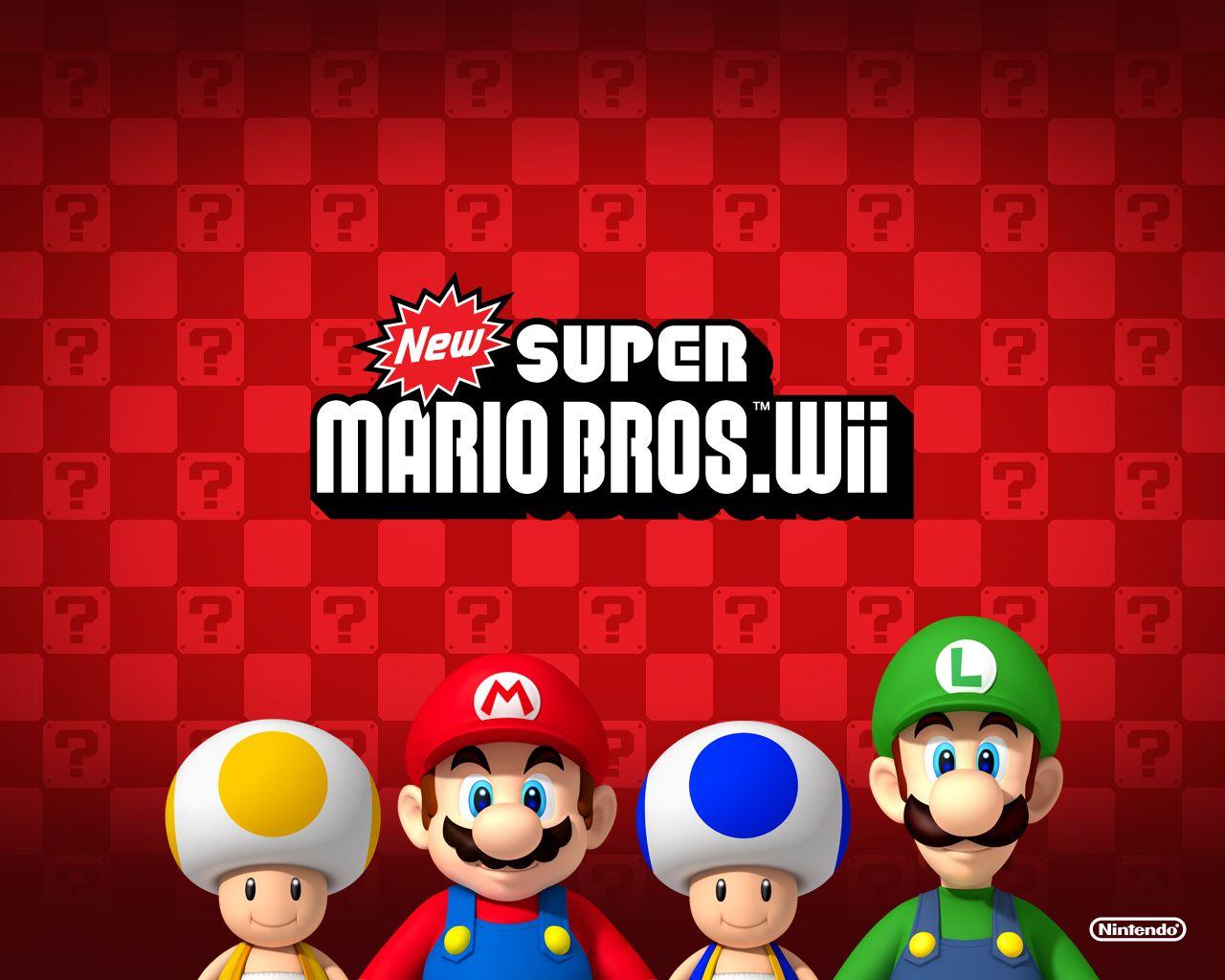 1280x1024 New Super Mario Bros Wii wallpaper