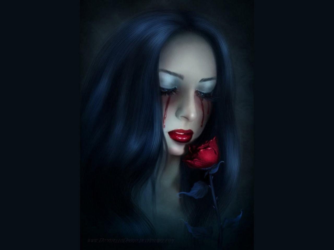1280x960 Free download Blood Rose Computer Wallpaper Desktop Background