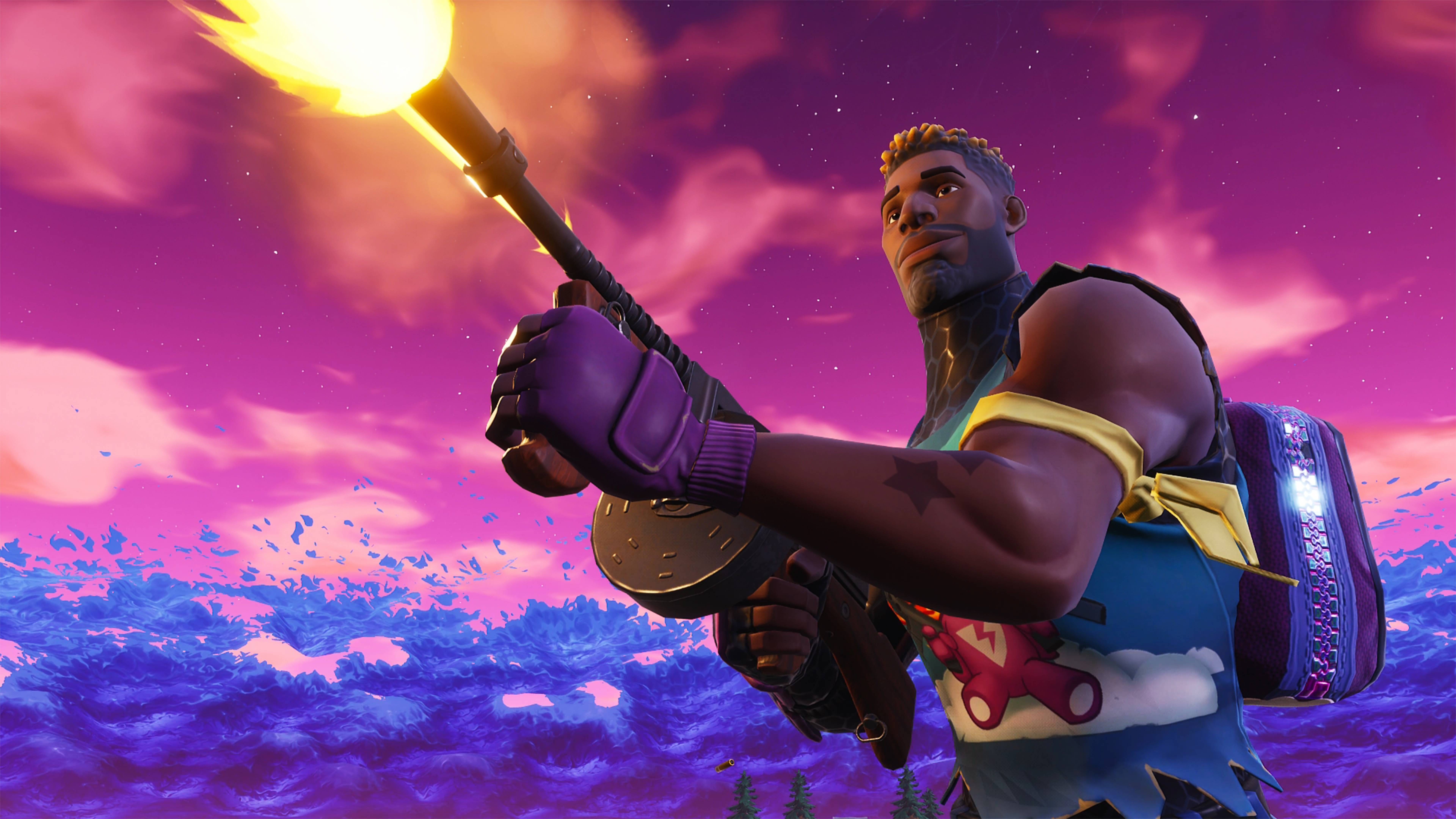 7680x4320 Brite Gunner 4K 8K HD Fortnite Battle Royale Wallpaper