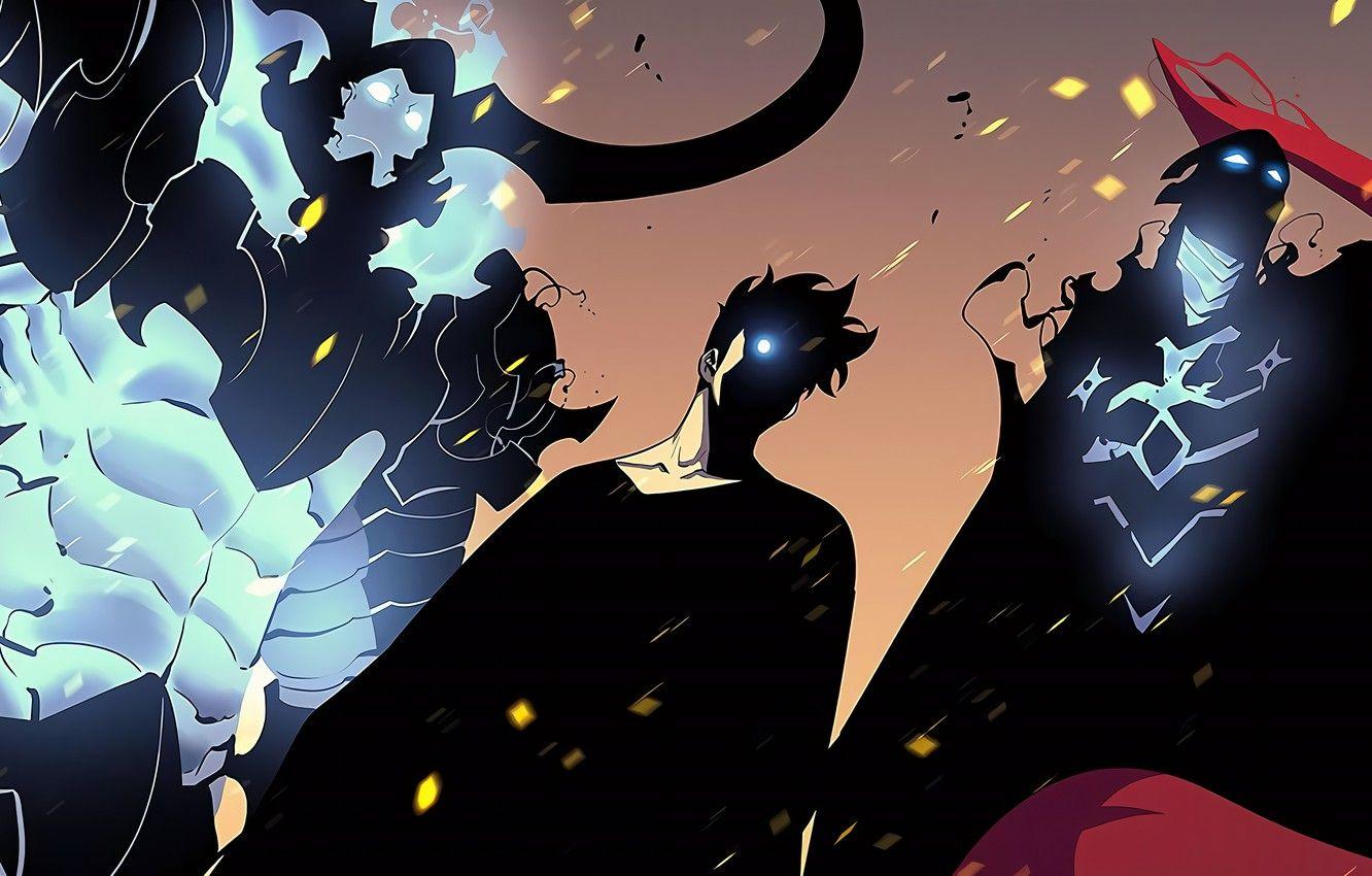 1332x850 Wallpaper Guy, Demons, Iron, Sung Jin Woo, Solo Leveling, Igris