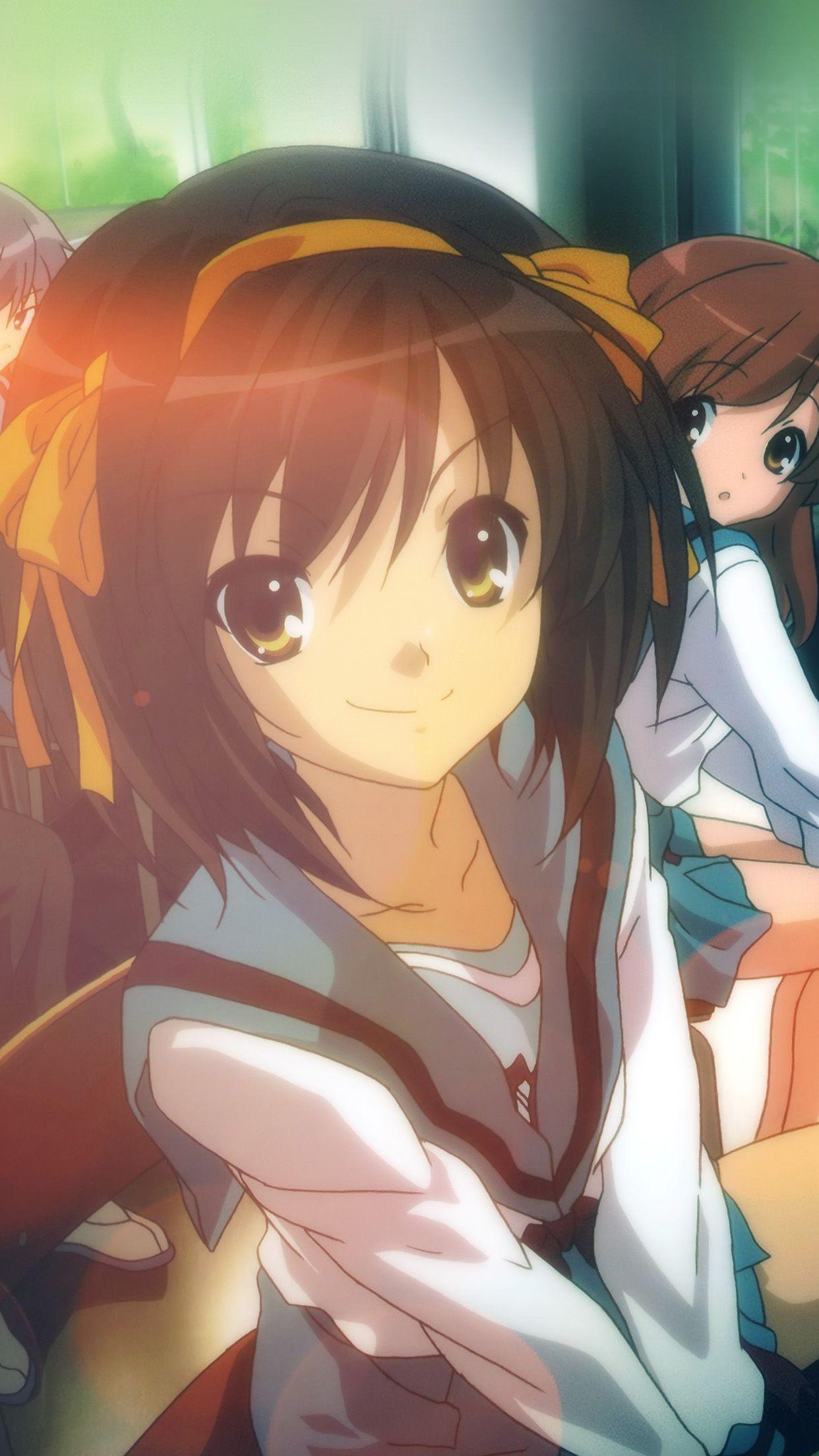 1242x2208 Suzumiya Haruhi No Yuuutsu Anime Art Flare Wallpaper