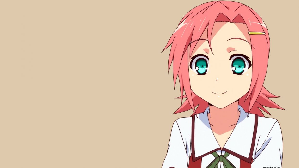 1244x700 Mayo Chiki simple background anime girls Sakamachi Kureha
