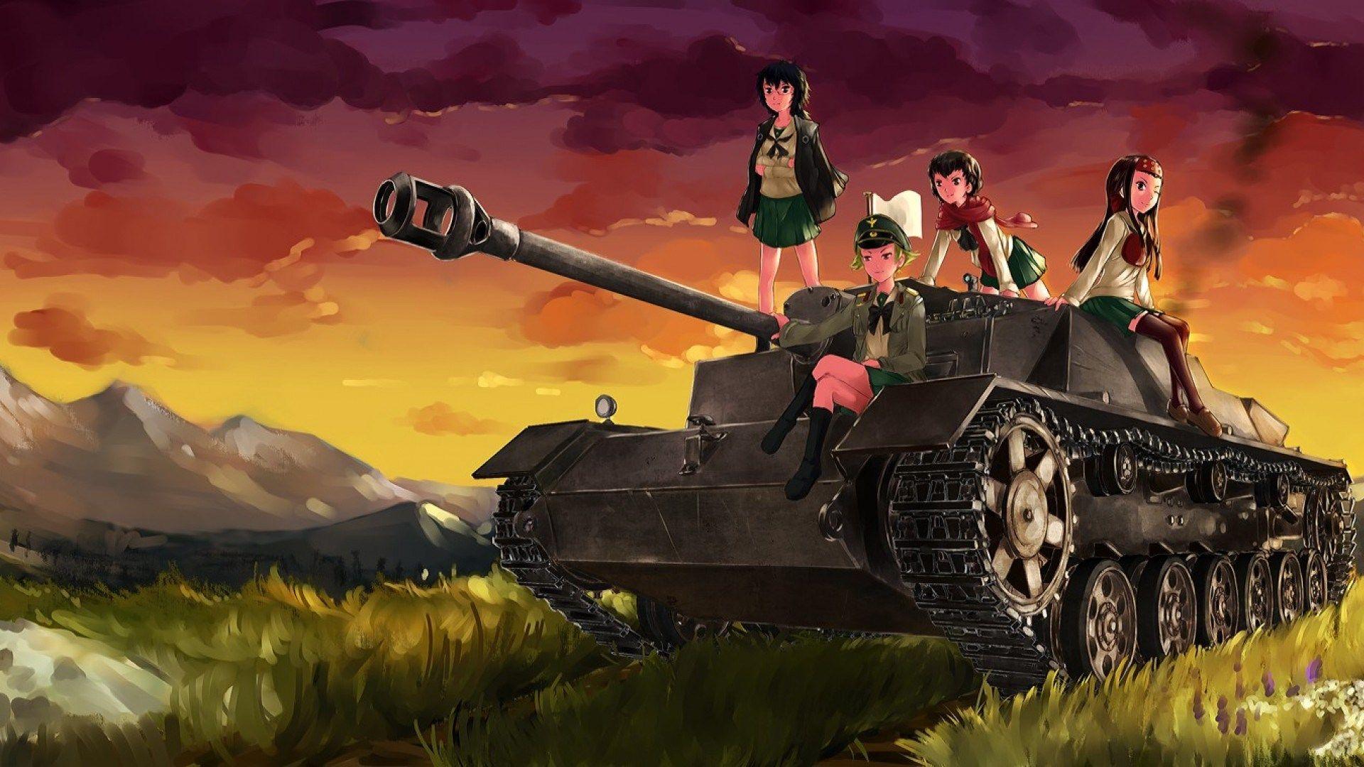 1920x1080 Free Awesome girls und panzer. Tank wallpaper, Anime