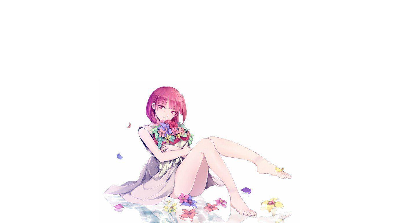 1366x768 Morgiana, Anime, Redhead, Barefoot HD Wallpaper / Desktop