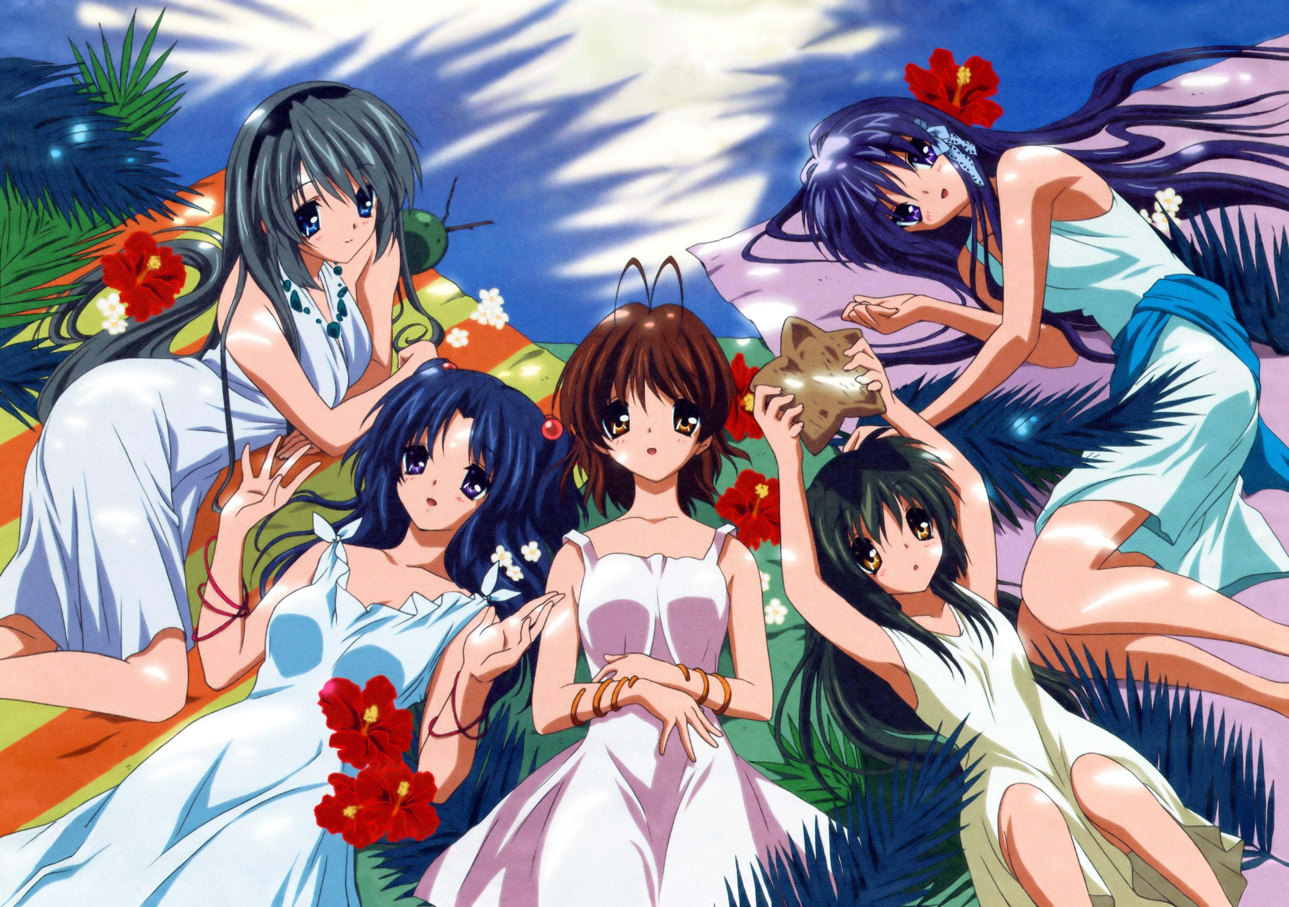 4262x3000 Ichinose Kotomi Clannad Sakagami Tomoyo Ibuki Fuko Furukawa Nagisa