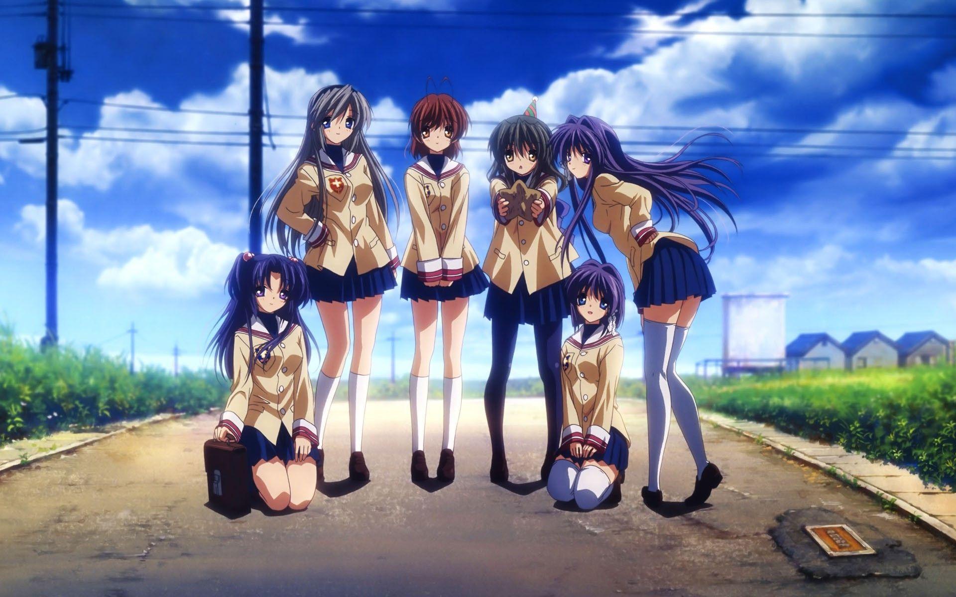 1920x1200 Clannad Ibuki Fuko Sakagami Tomoyo Fujibayashi Kyou Ryou