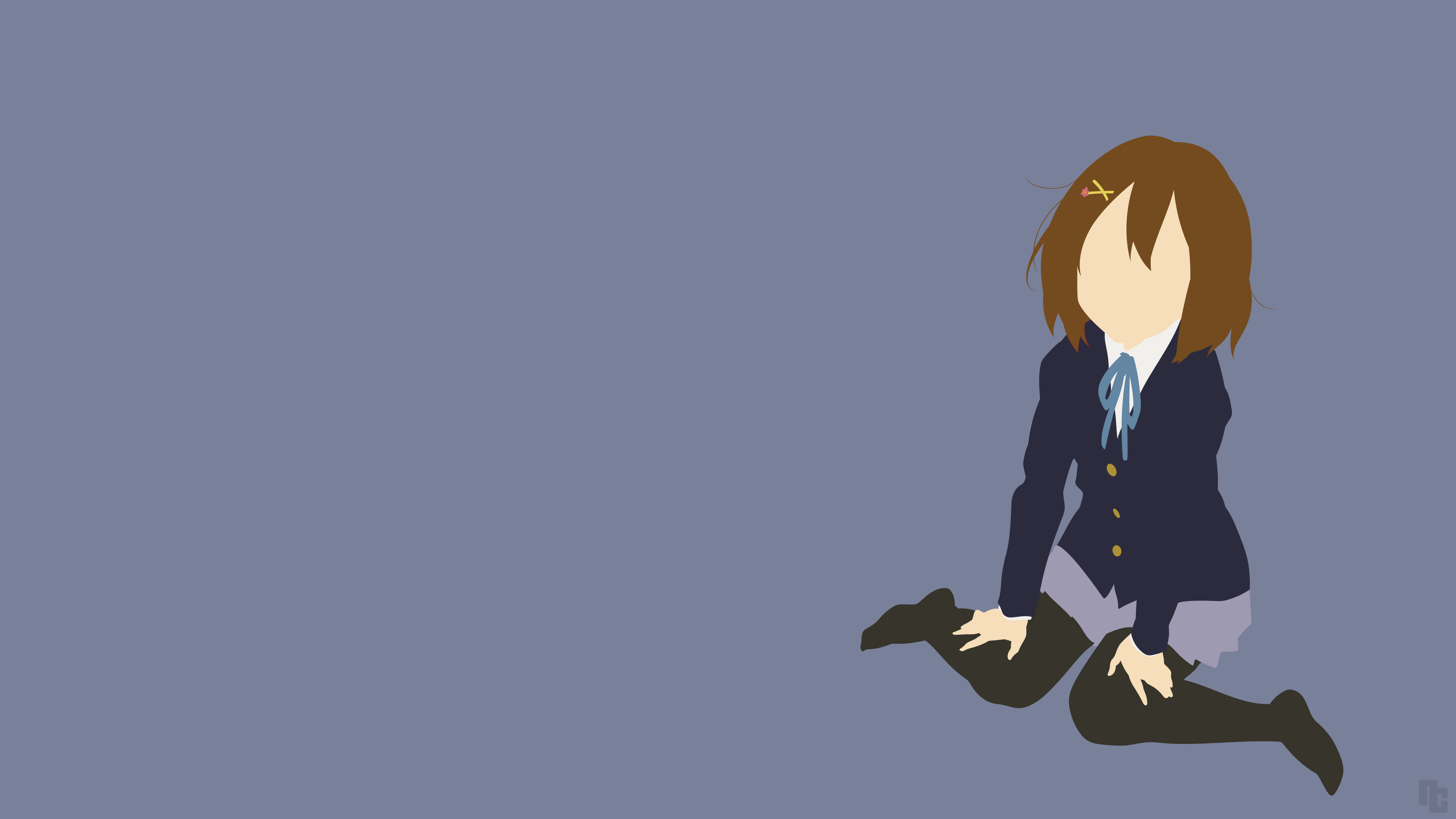 3840x2160 K On! Hirasawa Minimalist Wallpaper