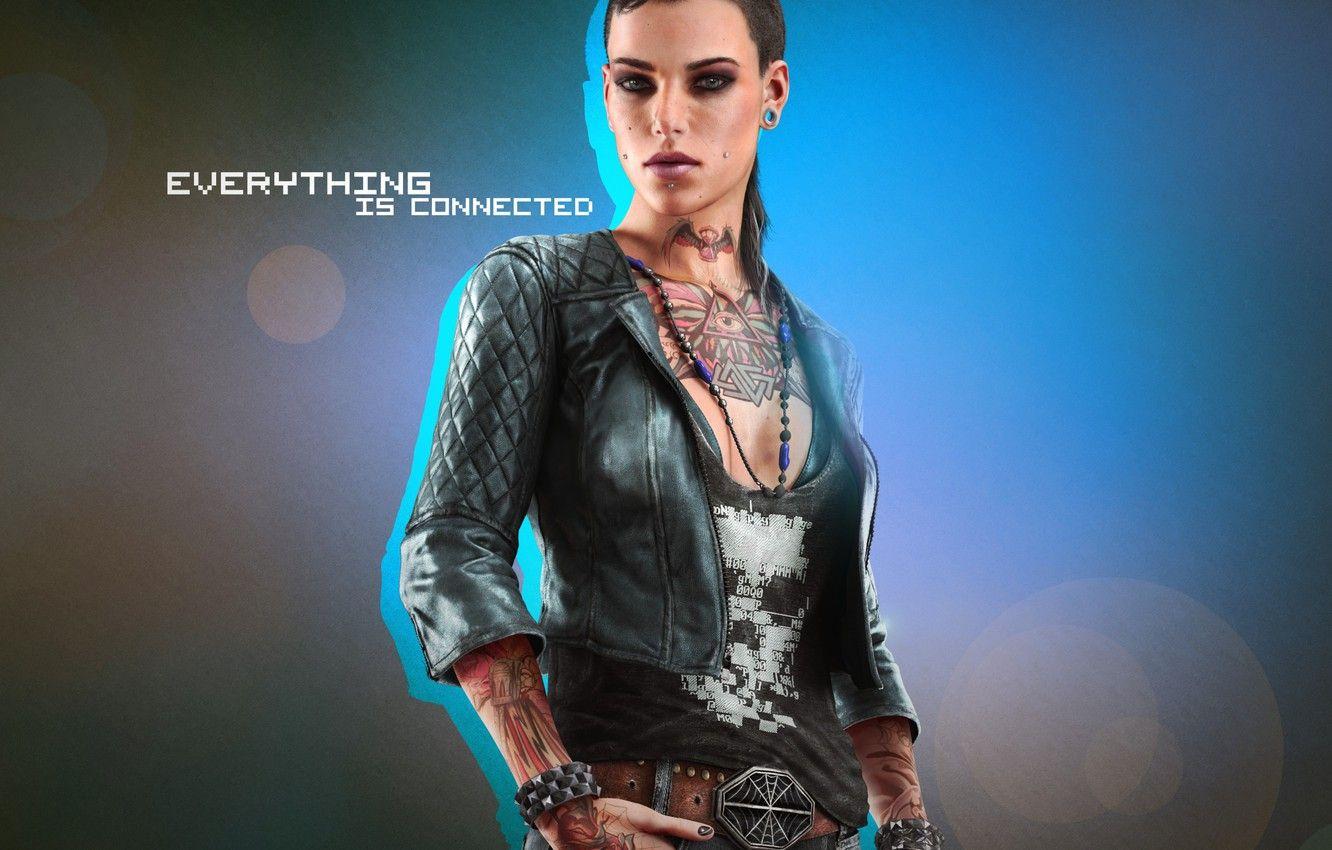 1332x850 Wallpaper Watch Dogs, Clara Lille, Everything is connected image for desktop, section игры