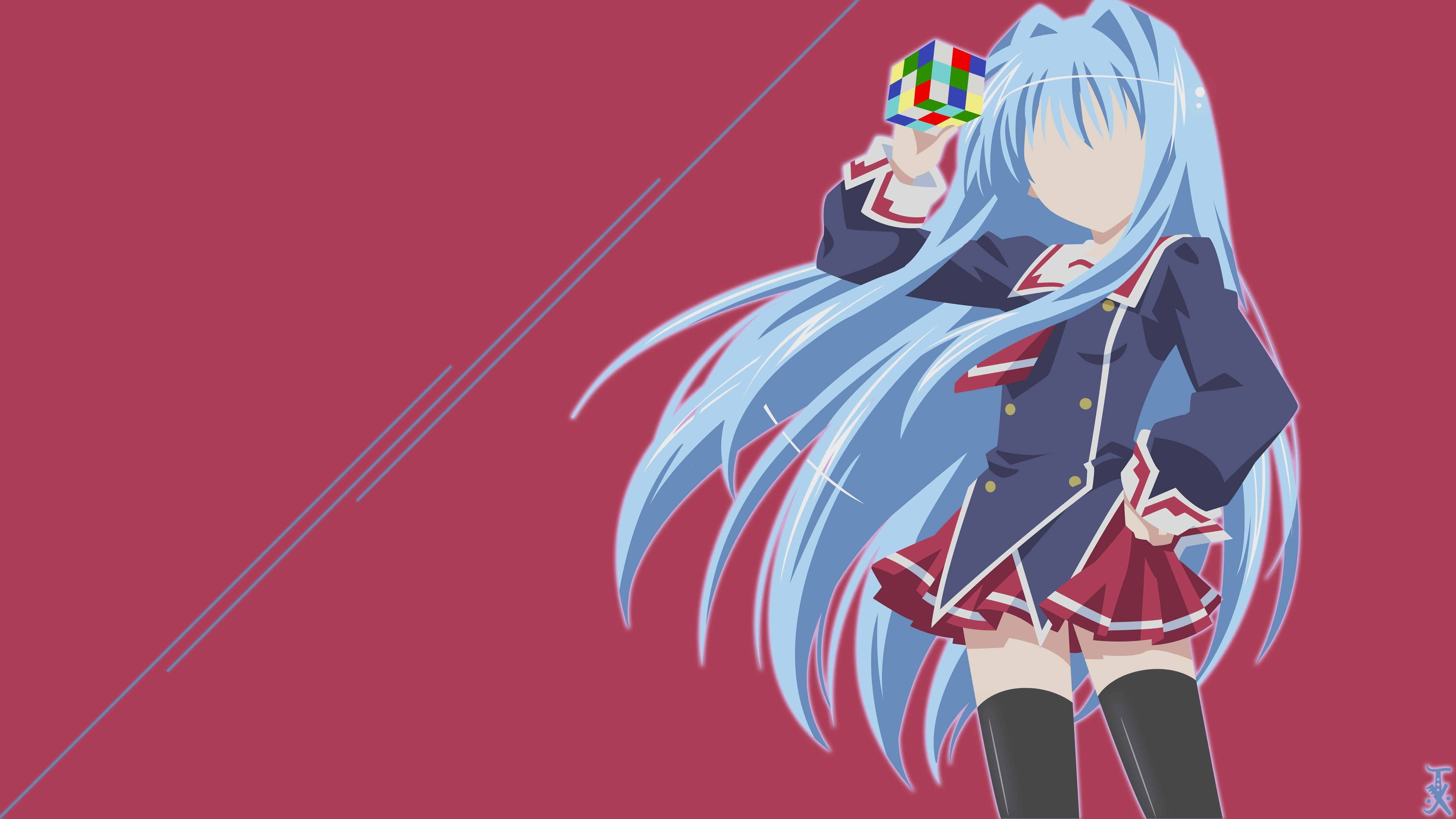 5000x2812 Anime Girl Wallpaper Minimalist Wallpaper HD