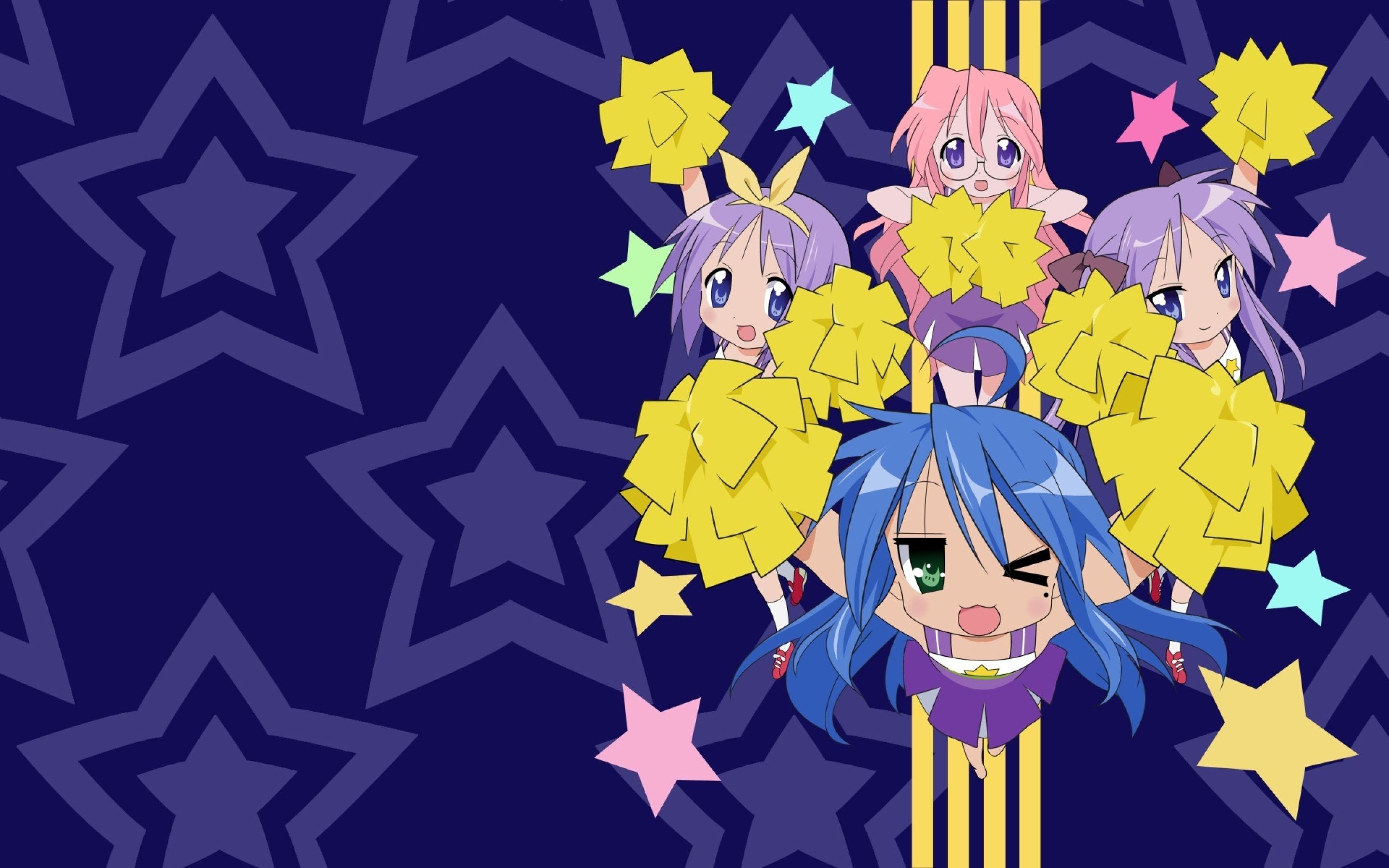 2880x1800 cheerleader hiiragi kagami hiiragi, tsukasa izumi konata