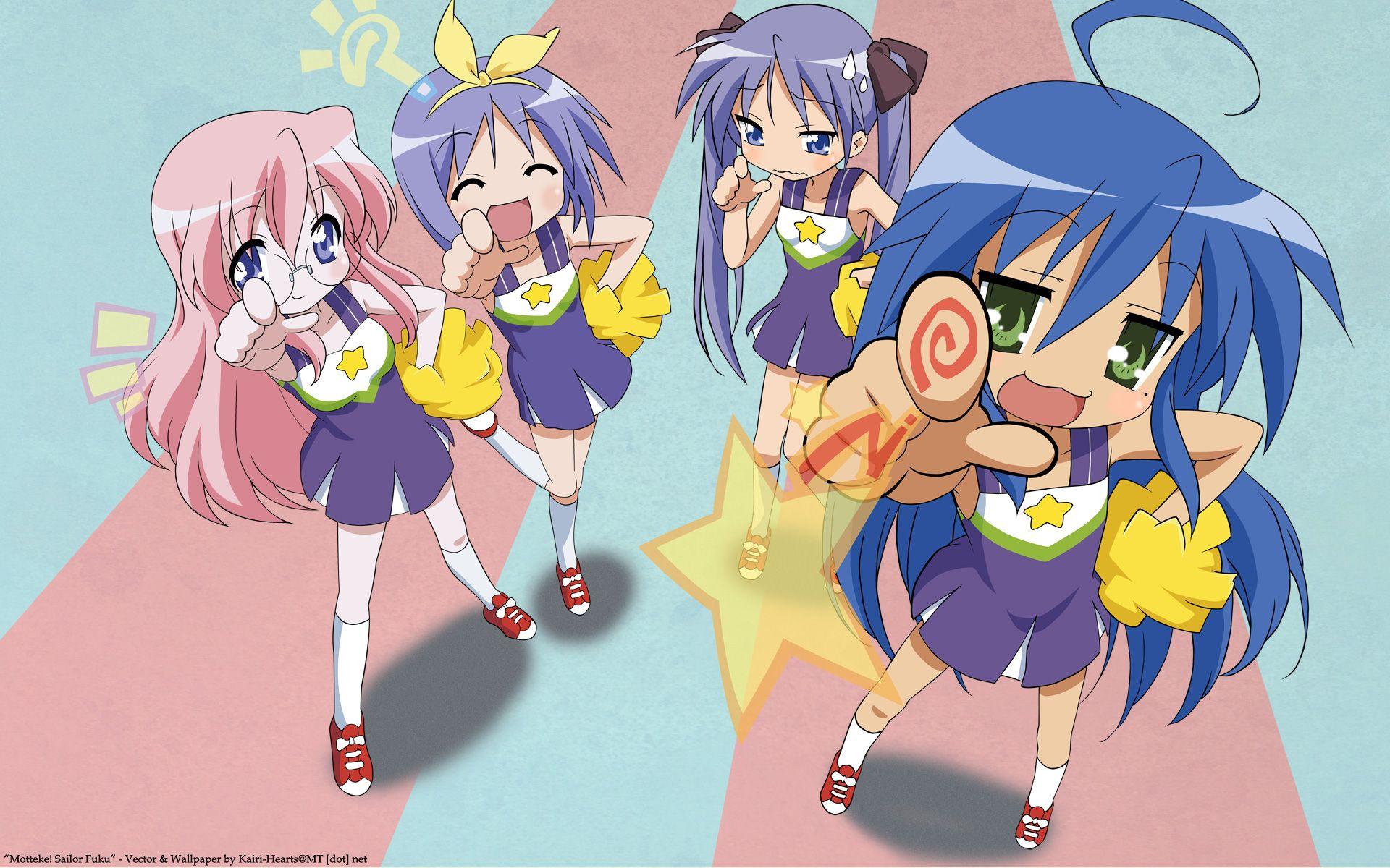 1920x1200 Lucky Star, Konata Izumi, Tsukasa Hiiragi, Miyuki Takara