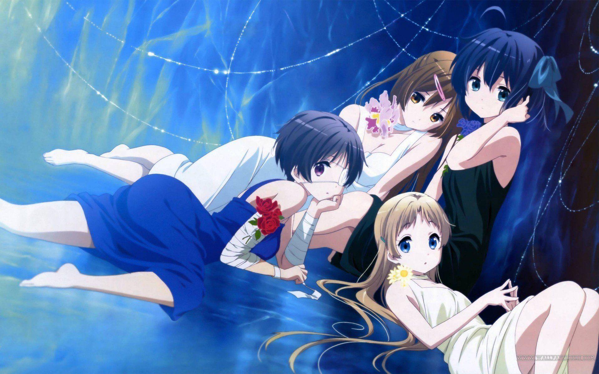 1920x1200 Chuunibyou demo Koi ga Shitai!, Nibutani Shinka, Takanashi Rikka, Kumin Tsuyuri, Dekomori Sanae Wallpaper HD / Desktop and Mobile Background