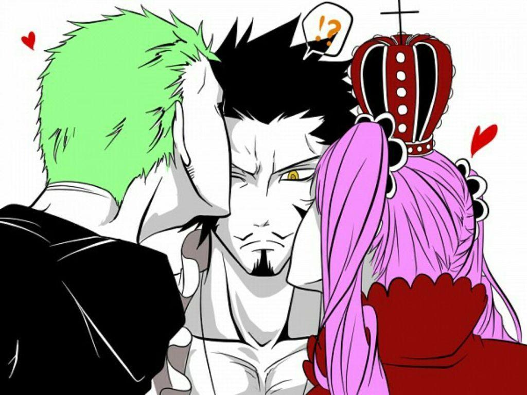 1024x768 onepiece #mihawk #perona #zoro Piece Zoro X Mihawk, HD