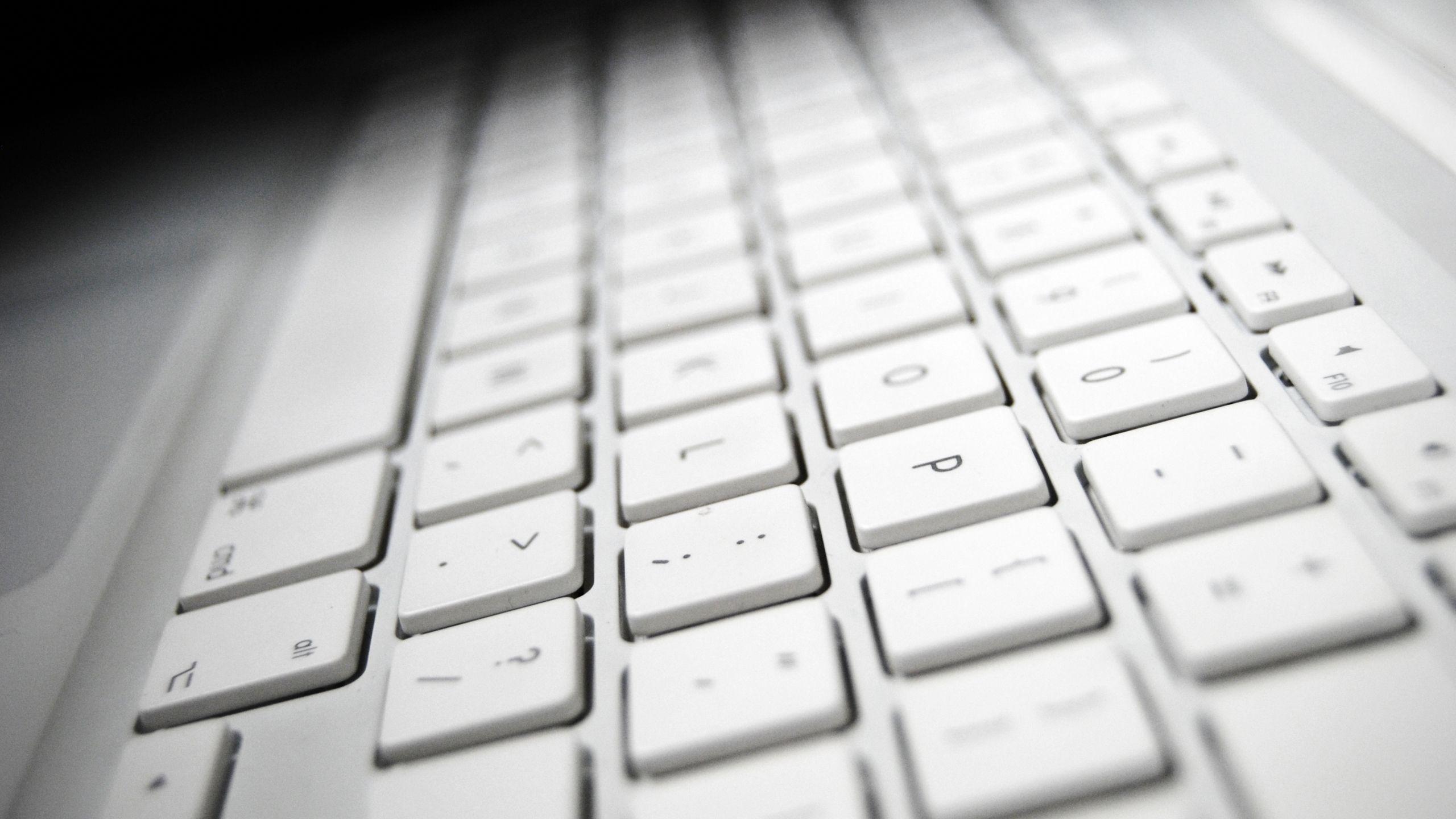 2560x1440 keyboard, white, mac 1440P Resolution Wallpaper, HD Hi