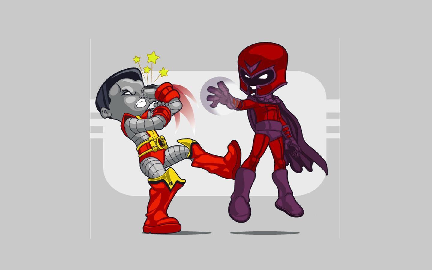 1440x900 Colossus And Magneto Wallpaper