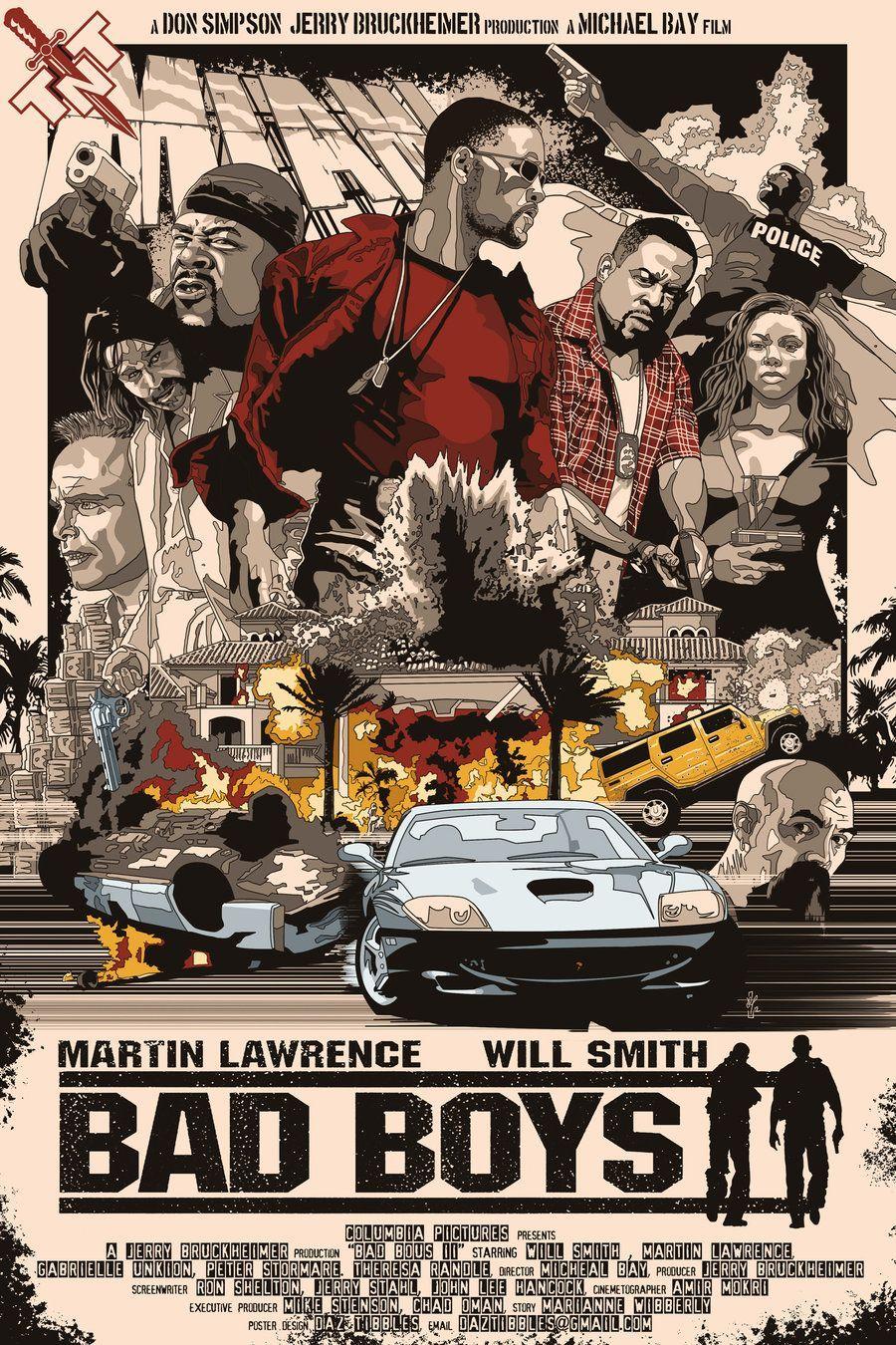 900x1350 BAD BOYS II POSTER by *DazTibbles. Movie art, Bad